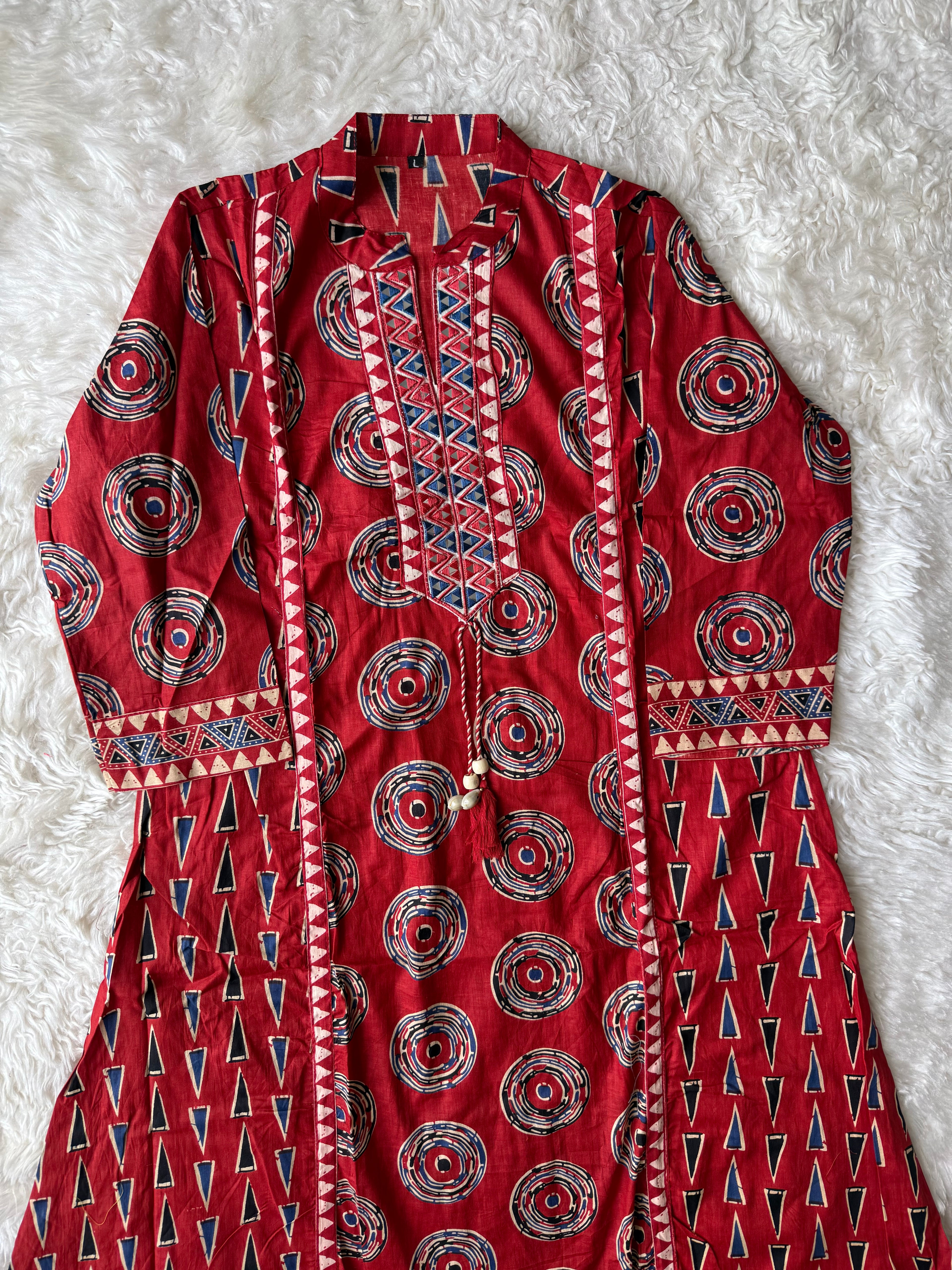 Cotton FLARE Kurti Pant Set