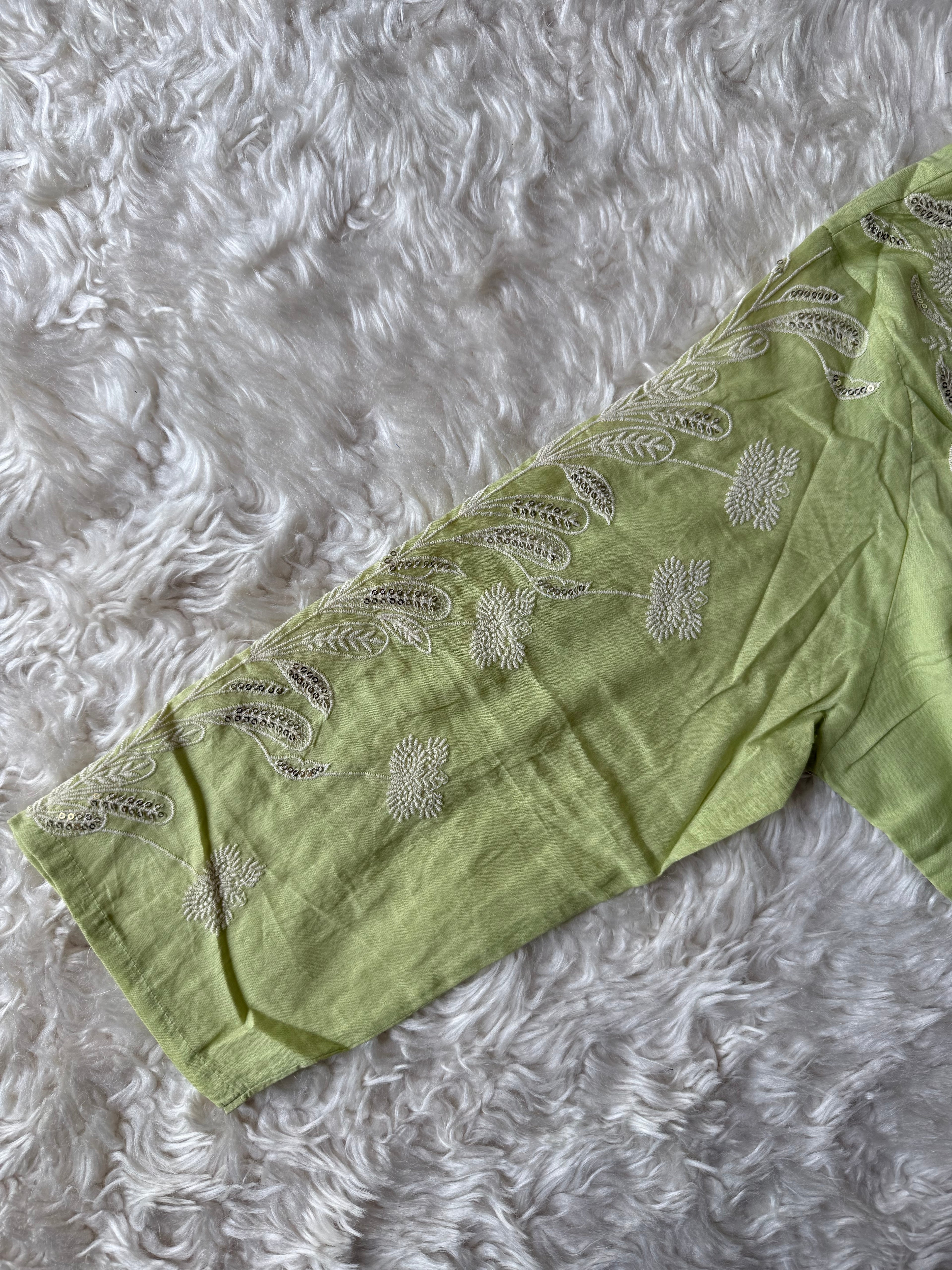 Mul Cotton FLARE Kurti Pant Dupatta Set
