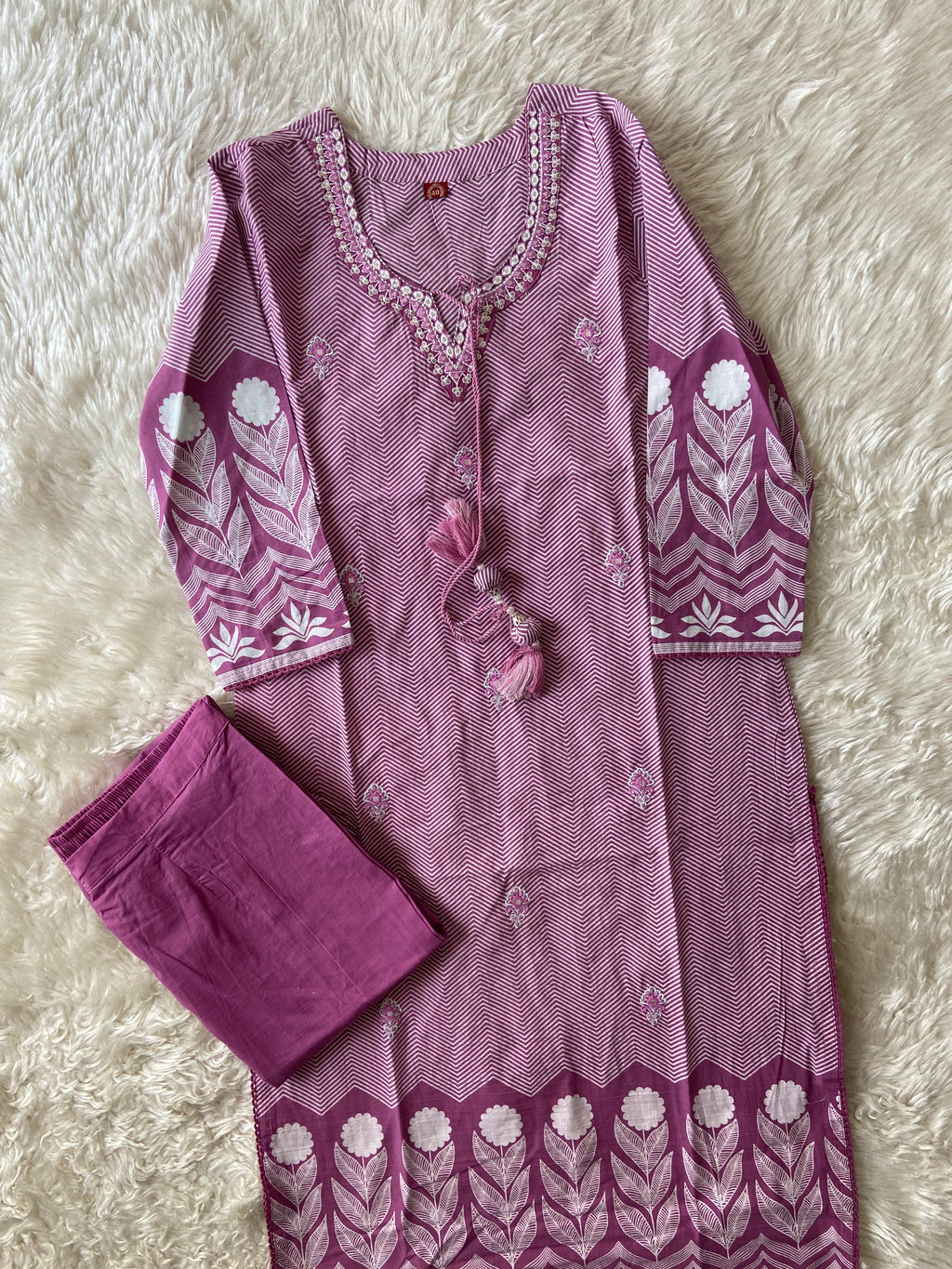Pure Cotton Kurti Pant Set