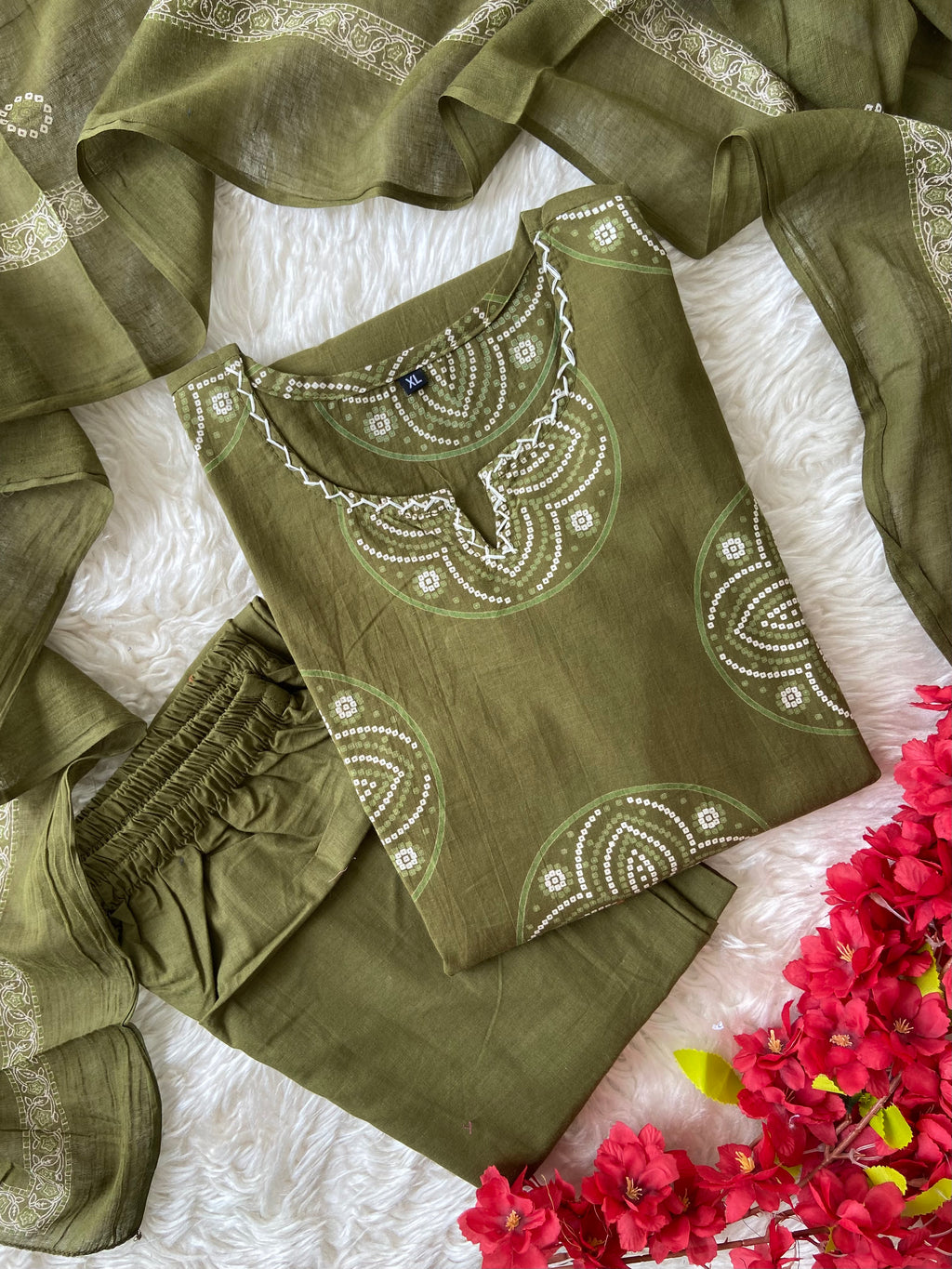 Budget Friendly Kurti Pant Dupatta Set