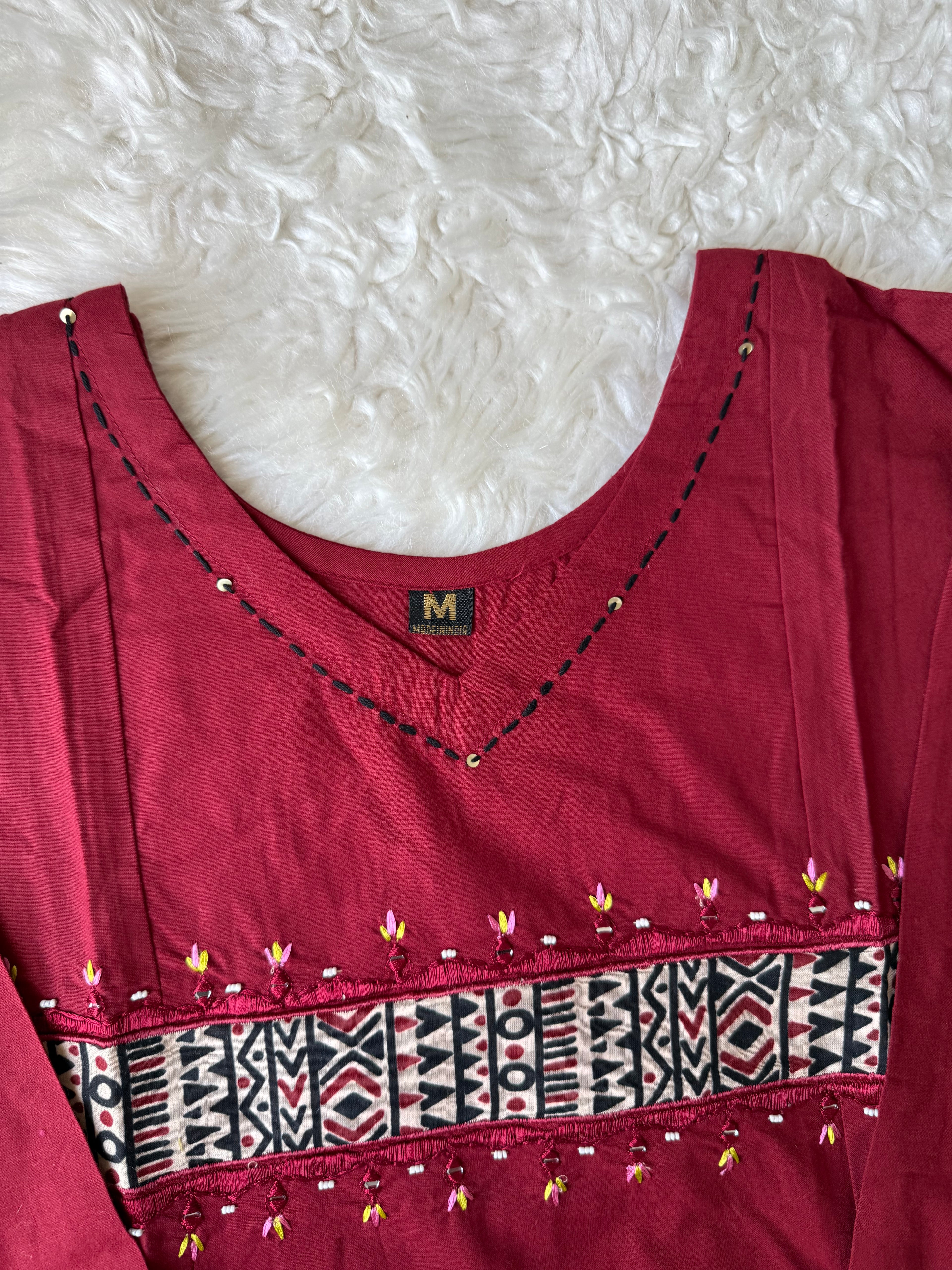Pure Cotton Aline Kurti Plazo Dupatta Set