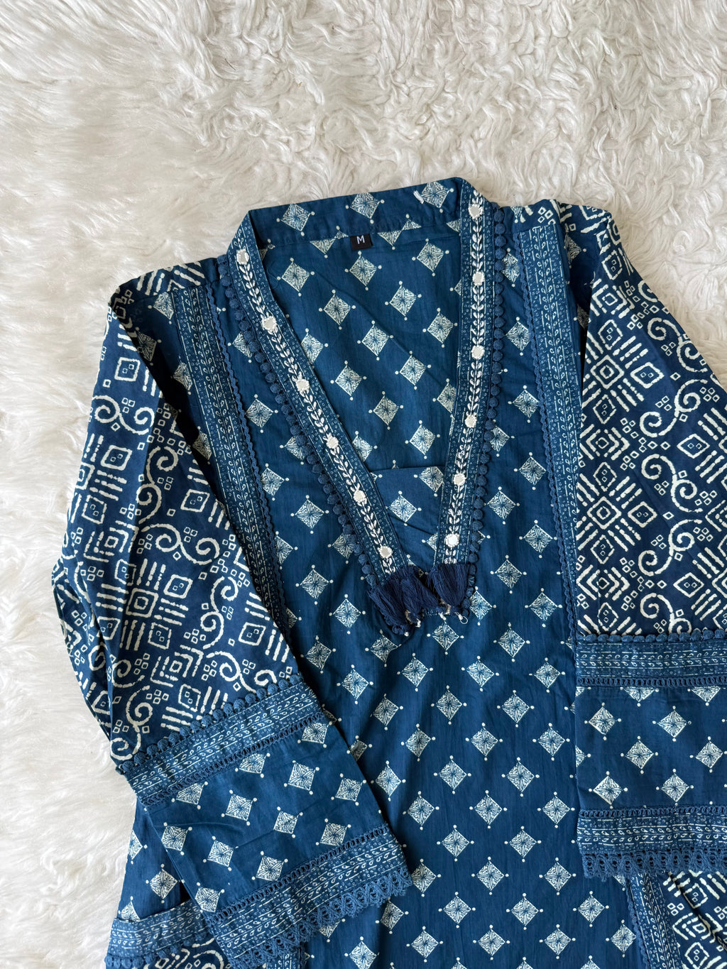 Pure Cotton Kurti Pant Dupatta Set