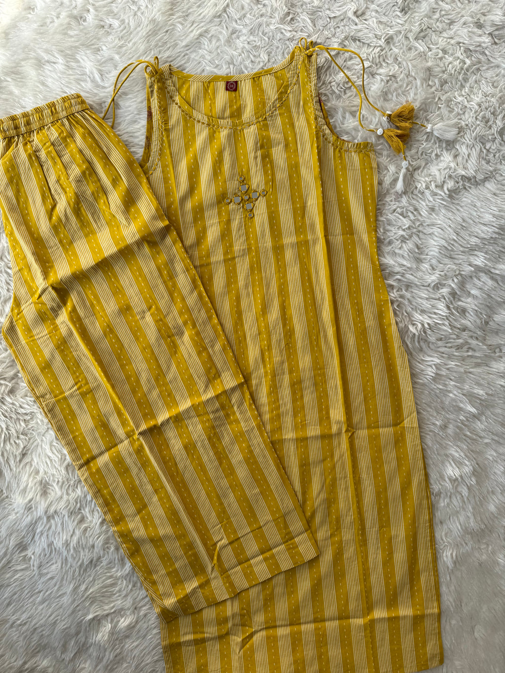 Pure Cotton Sleeveless Co-ord Set