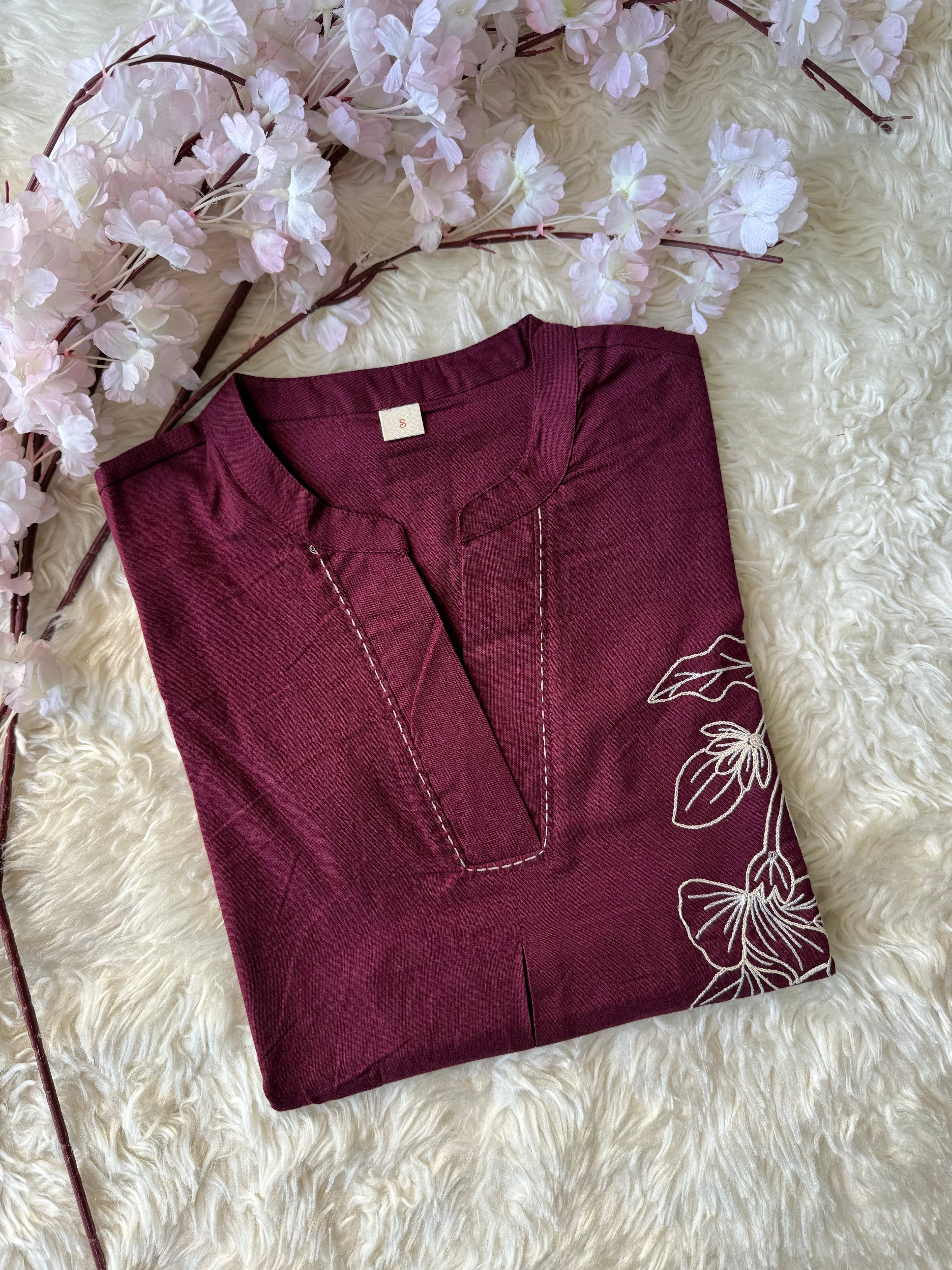 Khadi Cotton Short Kurti