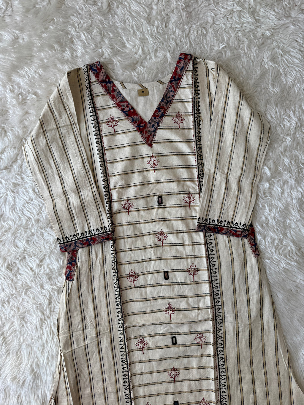Khadi Cotton Kurti Pant Set
