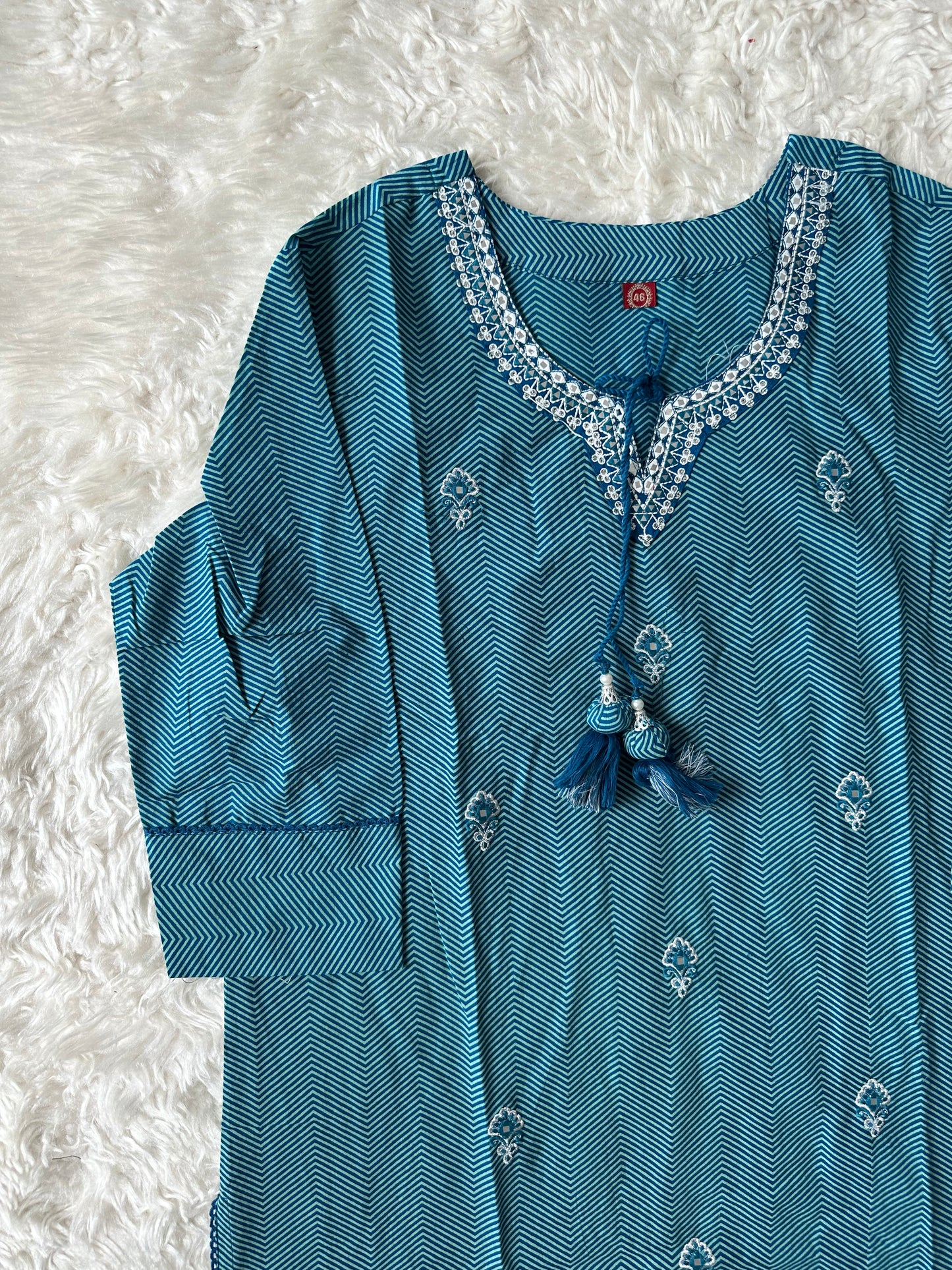 Budget Friendly Kurti Pant Dupatta Set