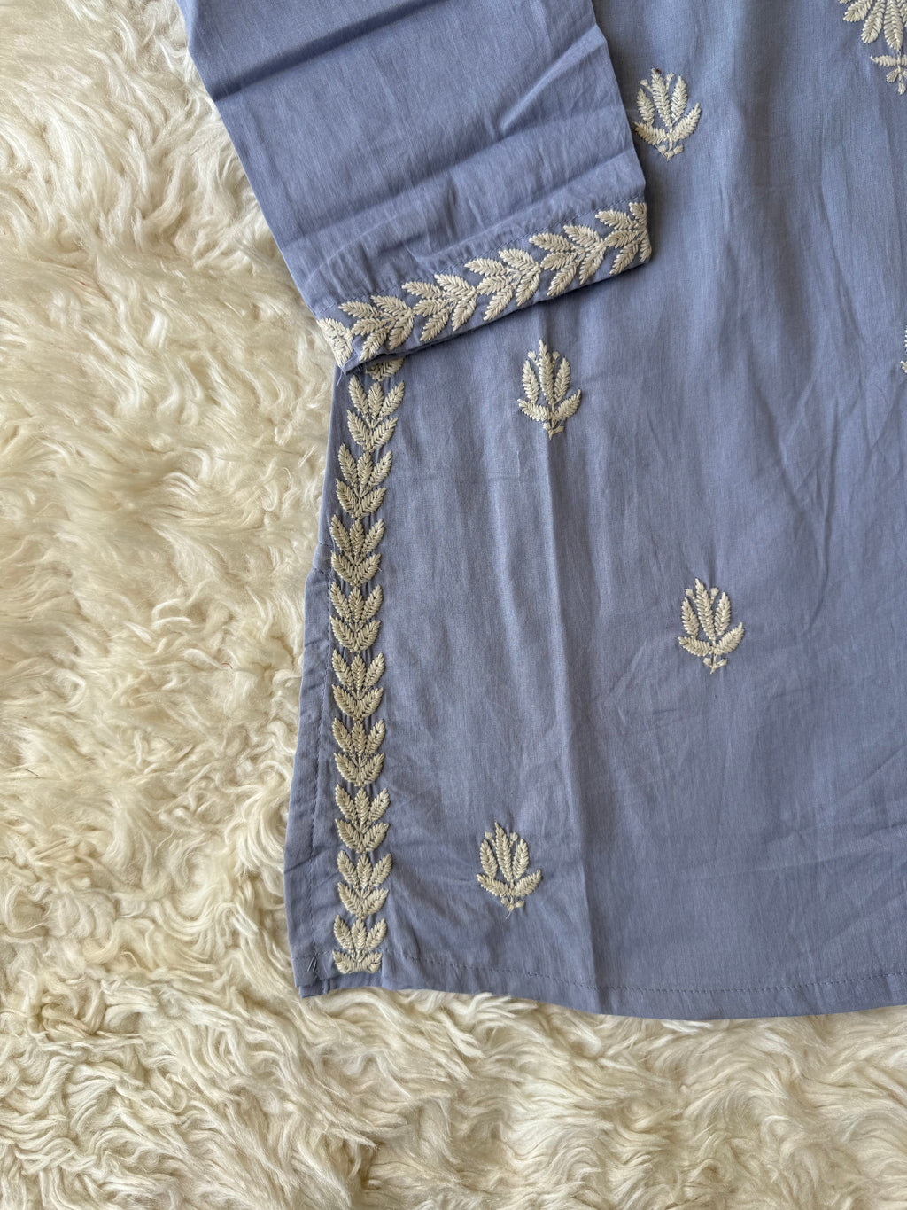 Mul Cotton Short Kurti with Lining