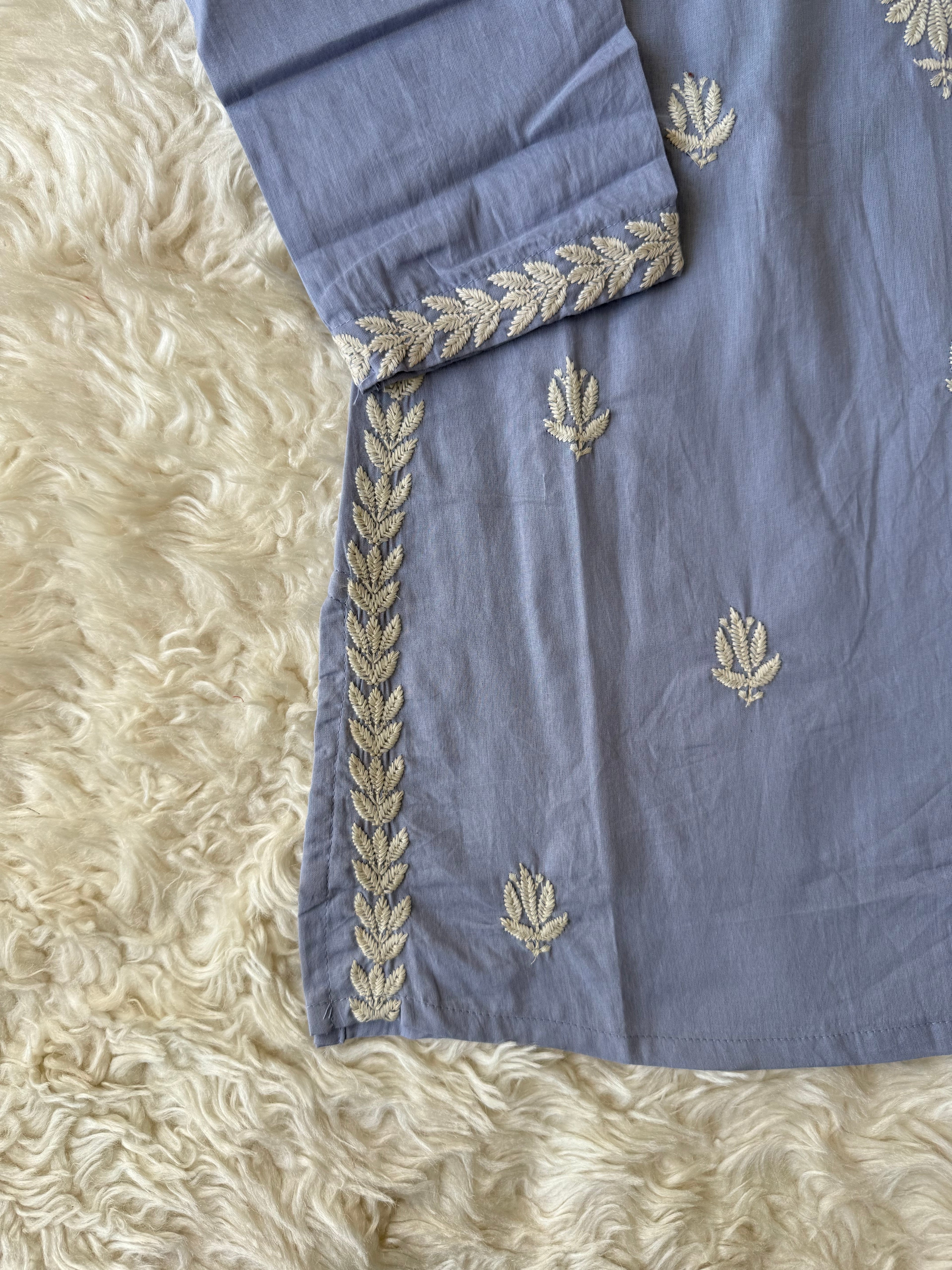 Mul Cotton Short Kurti with Lining