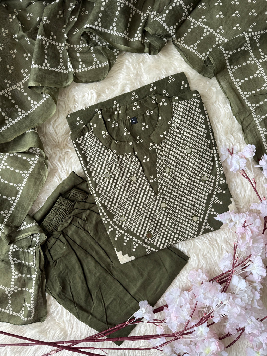 Budget Friendly Kurti Pant Dupatta Set
