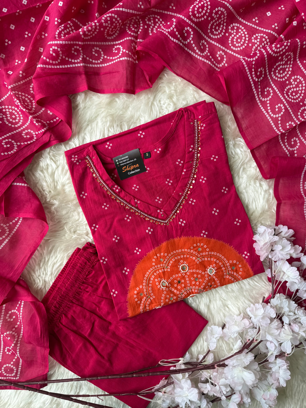 Premium Cotton Kurti Pant Dupatta Set