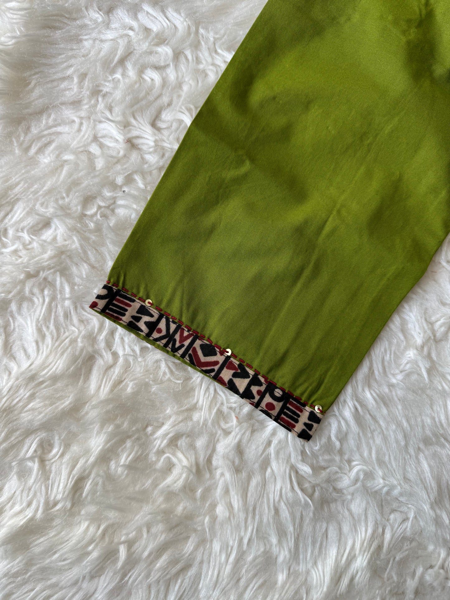 Pure Cotton Aline Kurti Plazo Dupatta Set