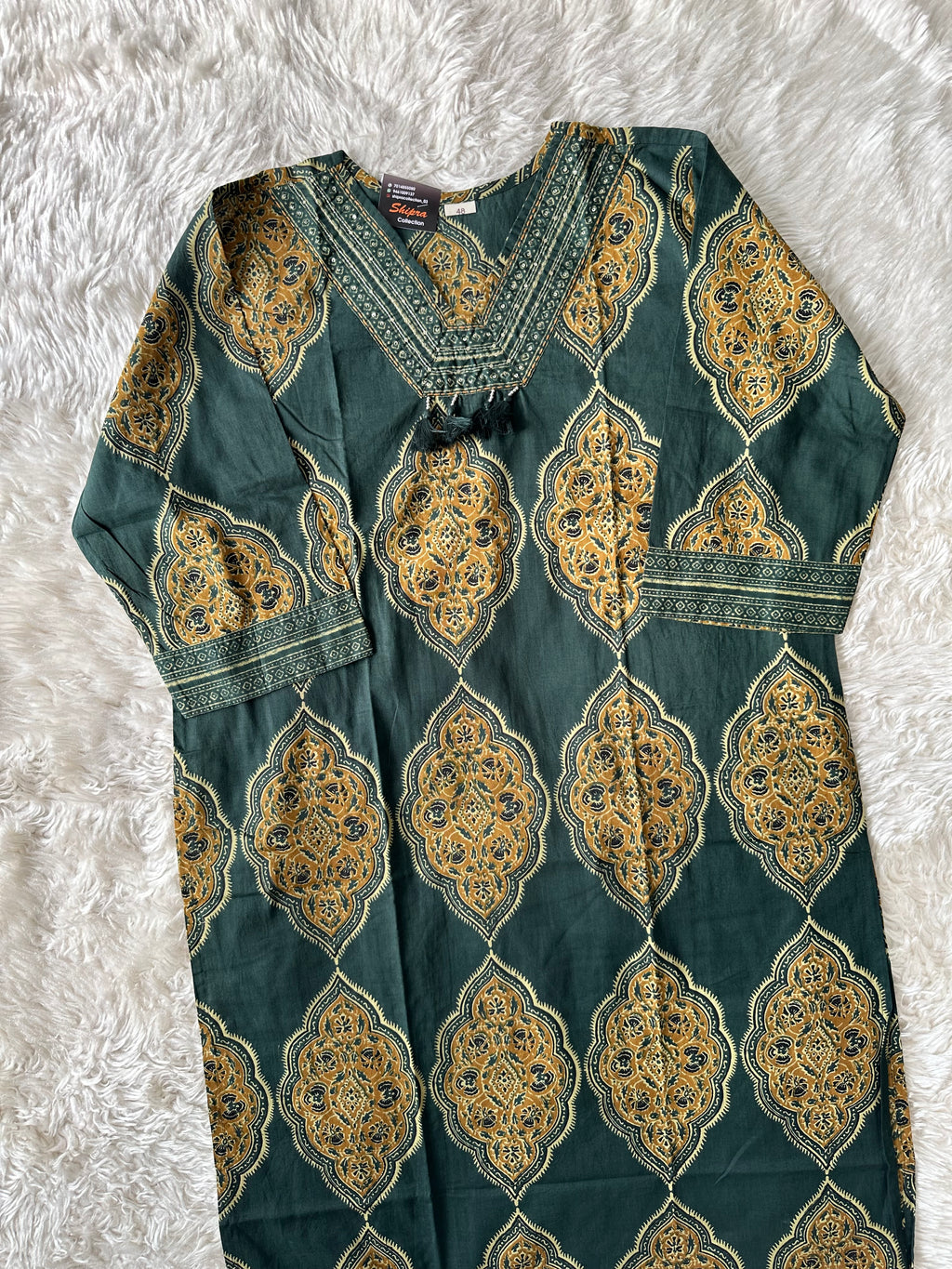 Breathable Cotton Kurti Pant Cotton Dupatta Set