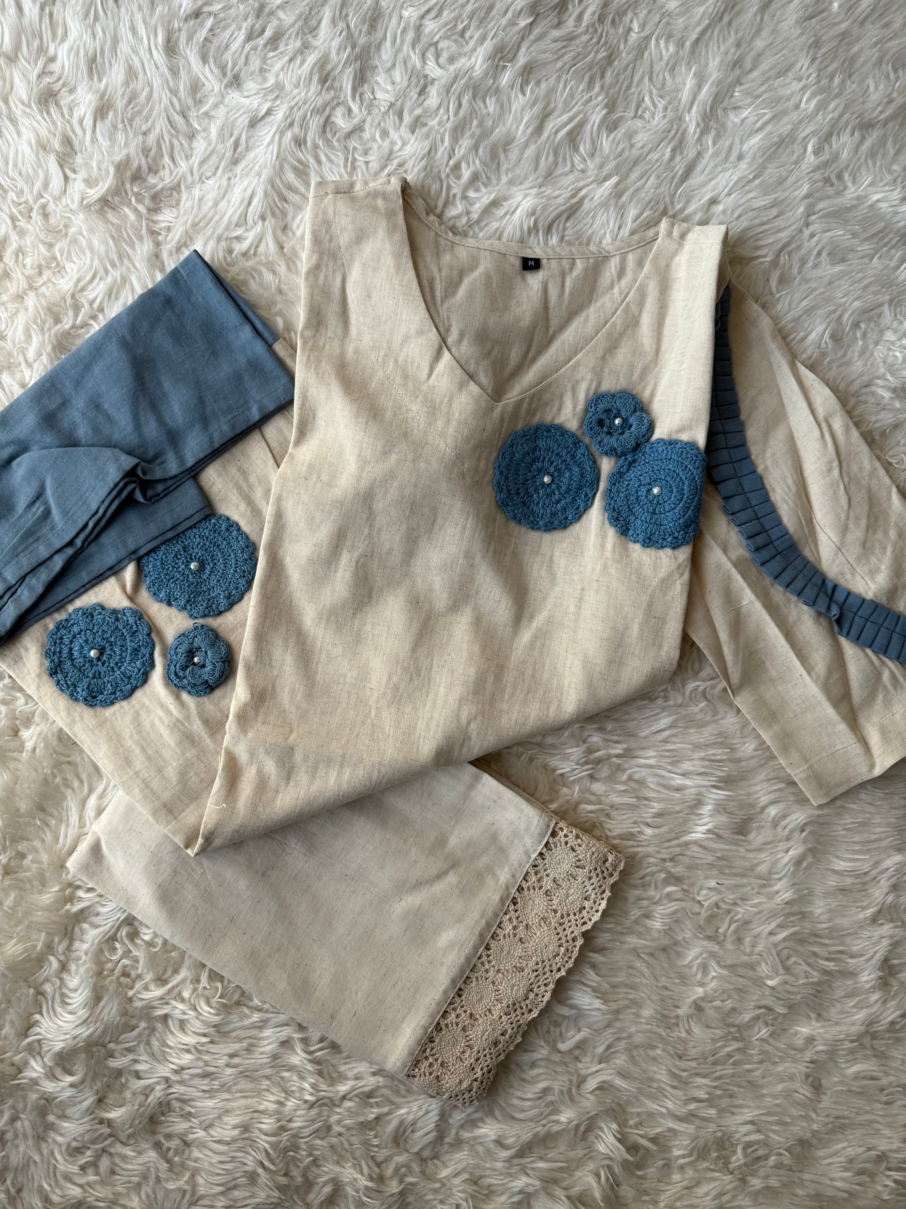 Soft Khadi Cotton Co-ord Set