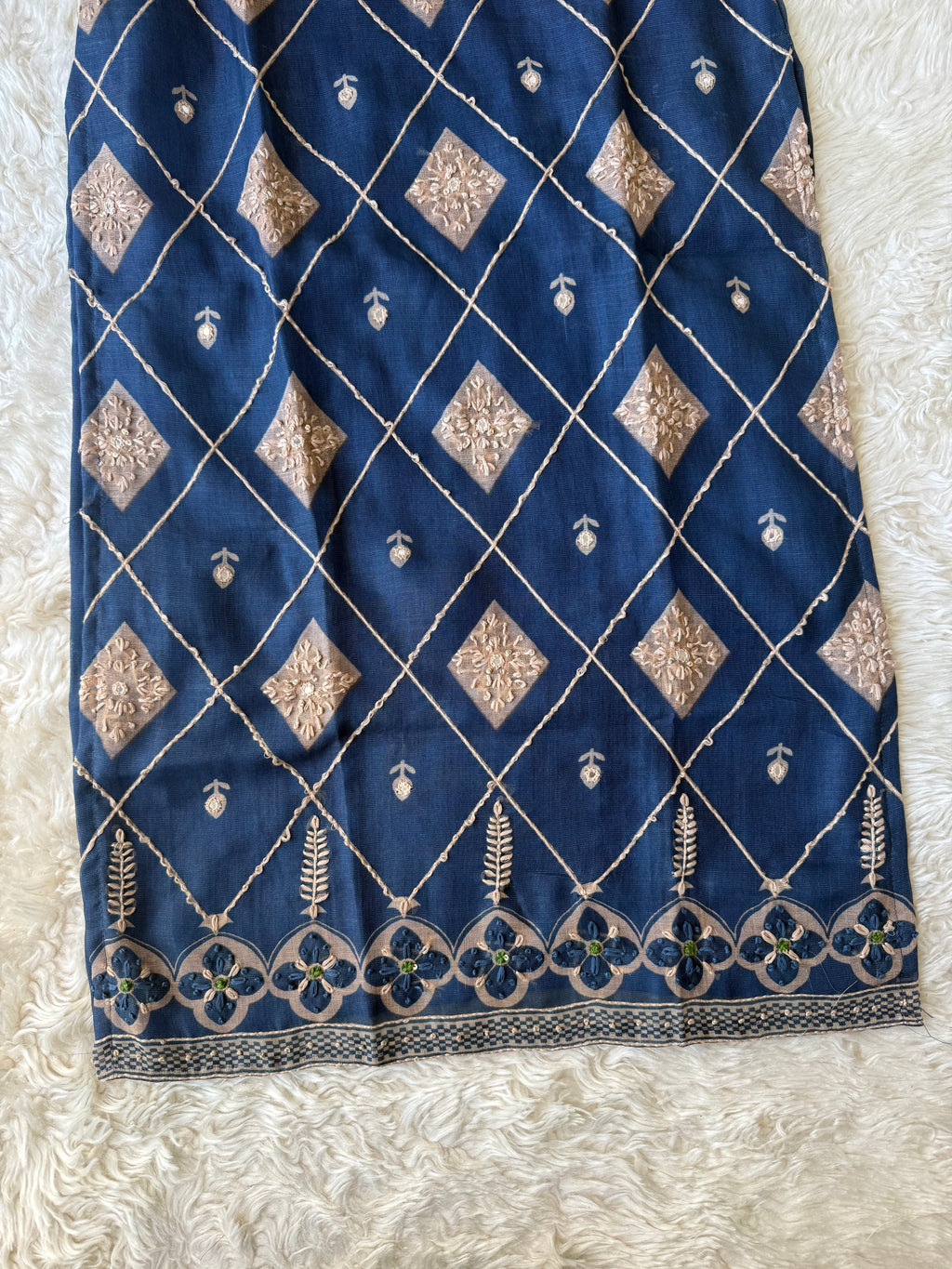 Linen Kurti Pant Dupatta Set