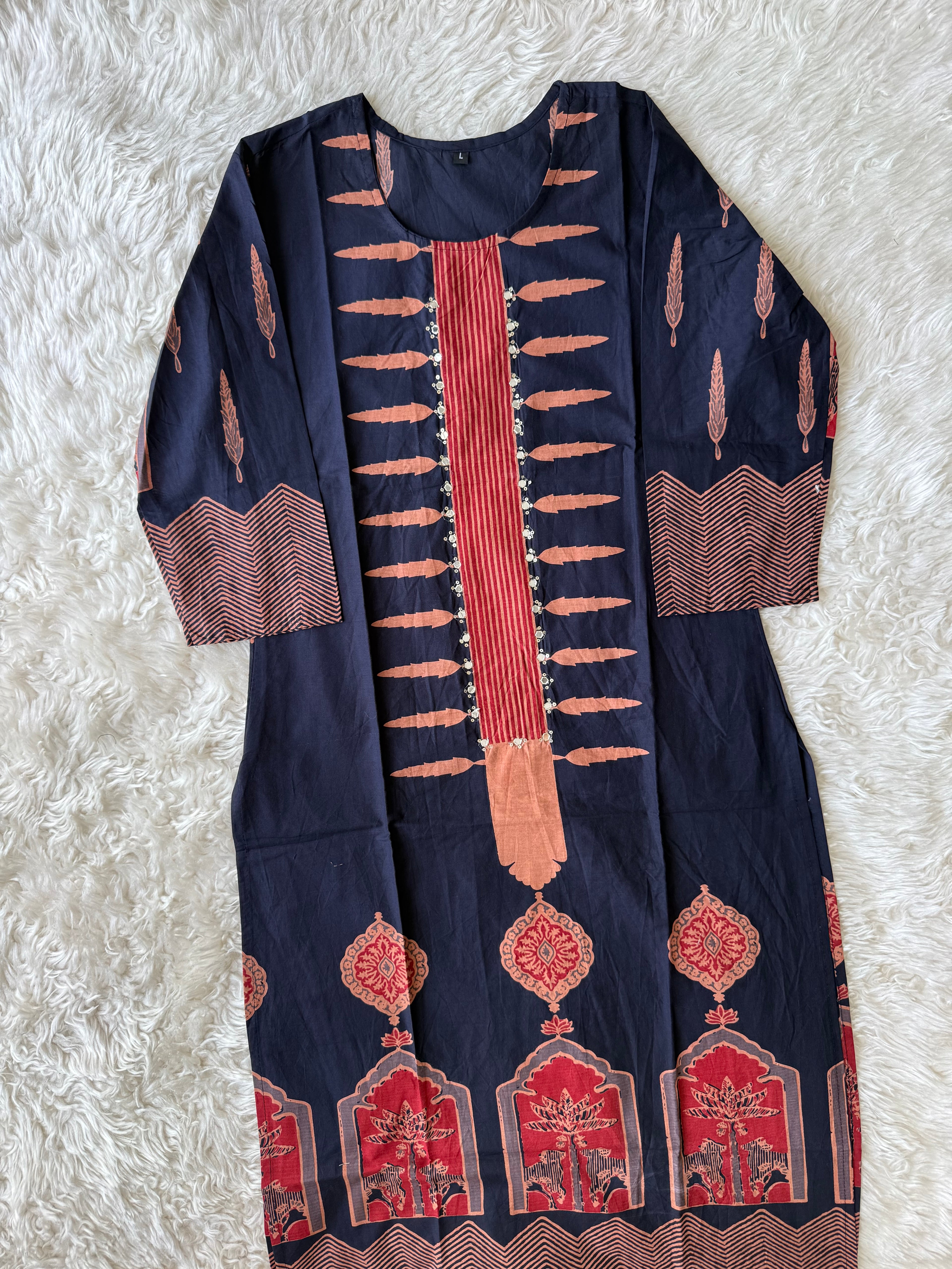 Budget Friendly Kurti Pant Dupatta Set