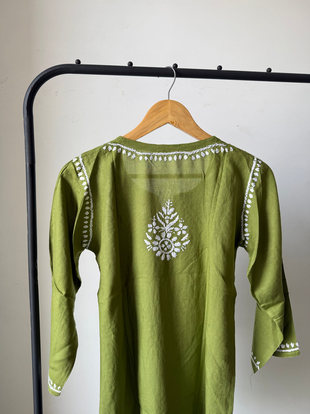 Heavy Rayon Chikankari Short kurti