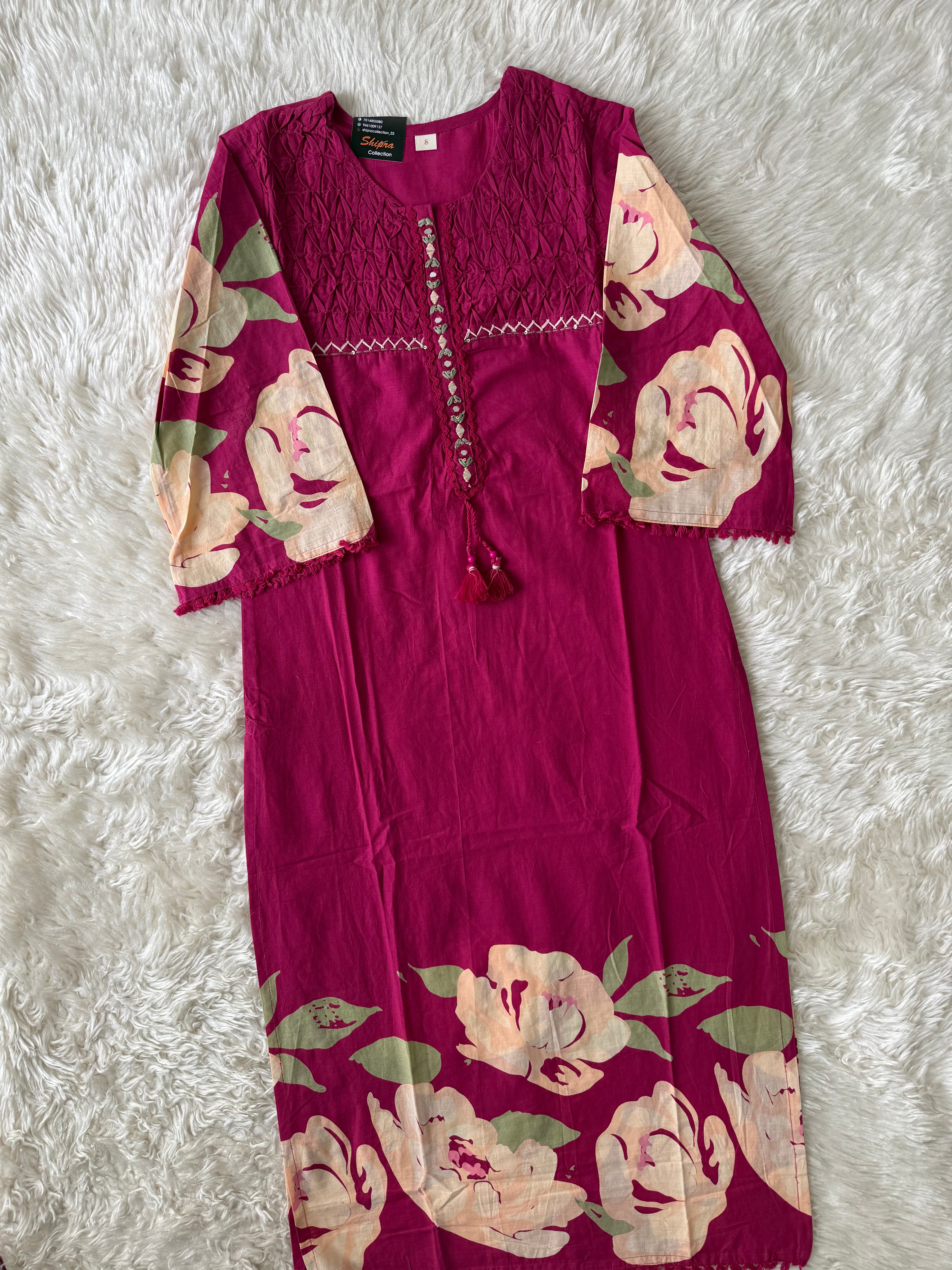 Premium Cotton Kurti Pant Dupatta Set