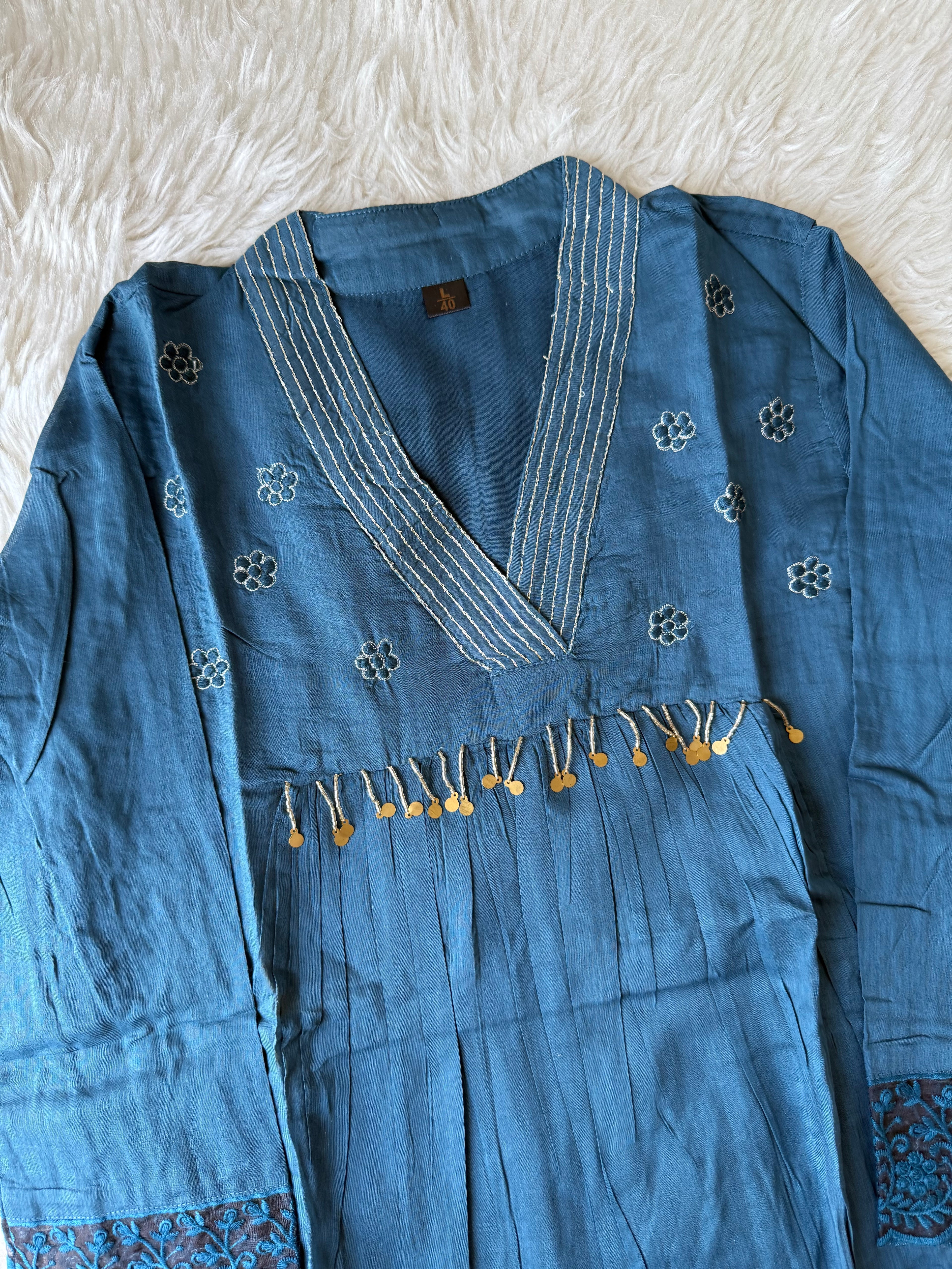 Premium Mul Cotton Kurti Pant Dupatta Set