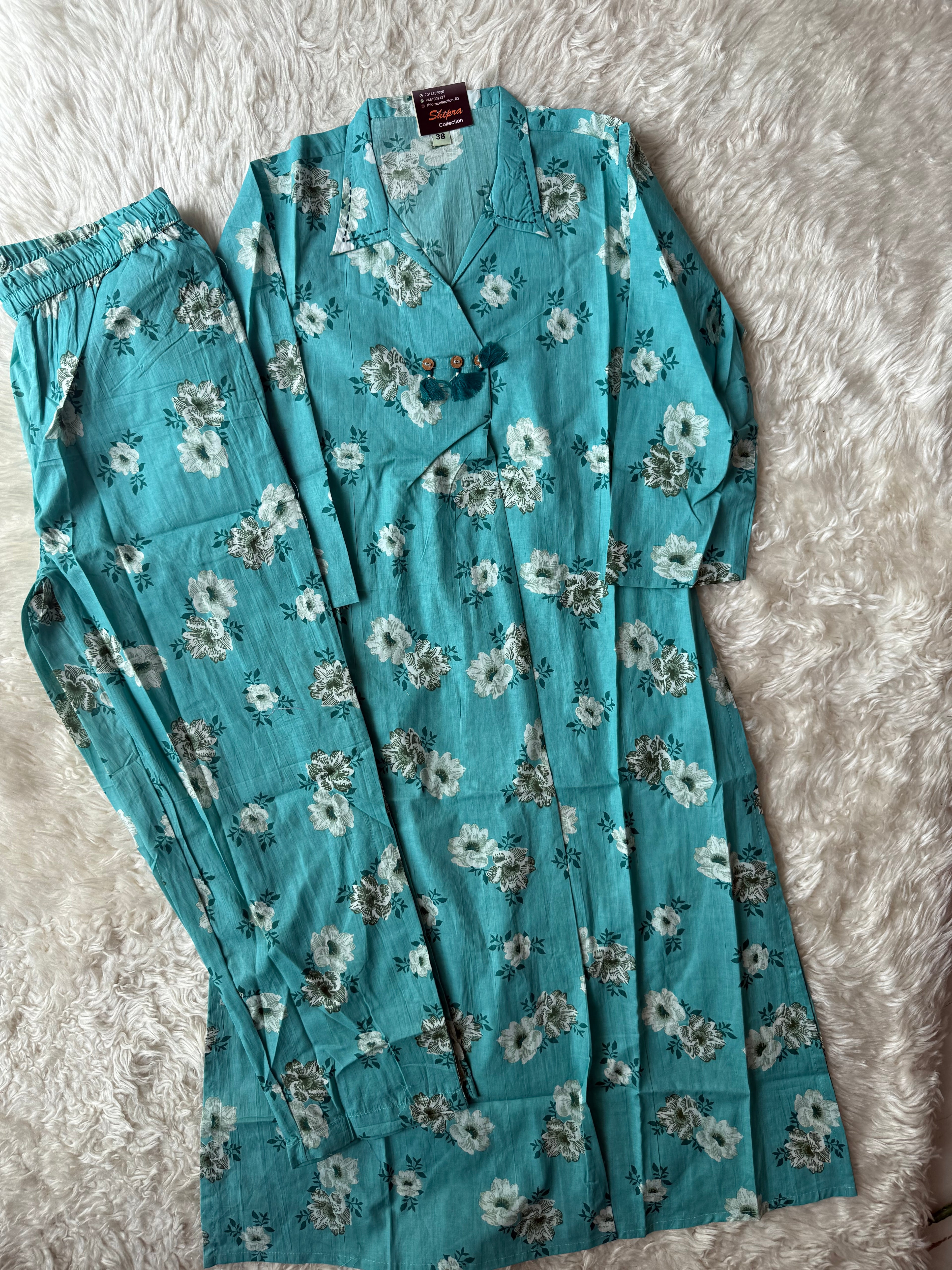Pure Cotton Kurti Pant Set