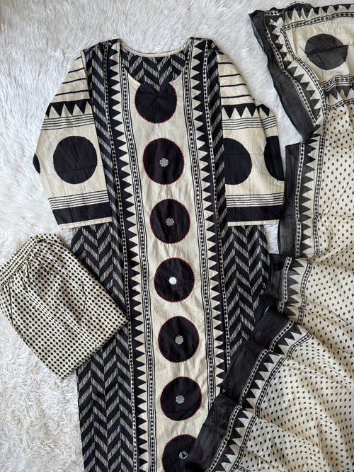 Budget Friendly Kurti Pant Dupatta Set