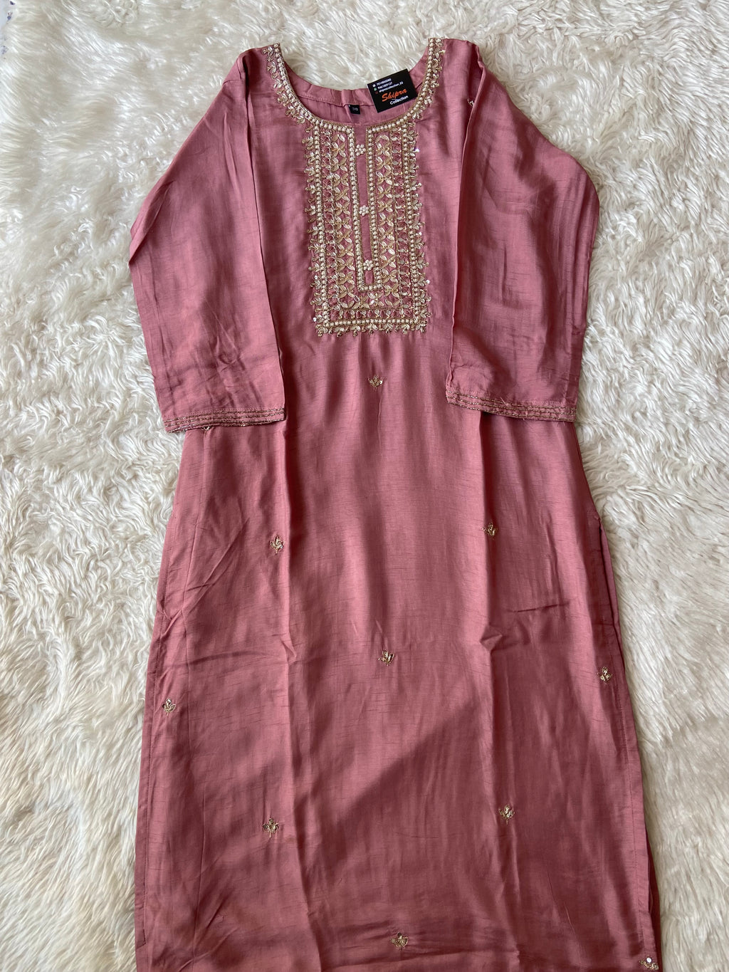 Pure Silk Kurti Pant Dupatta Set