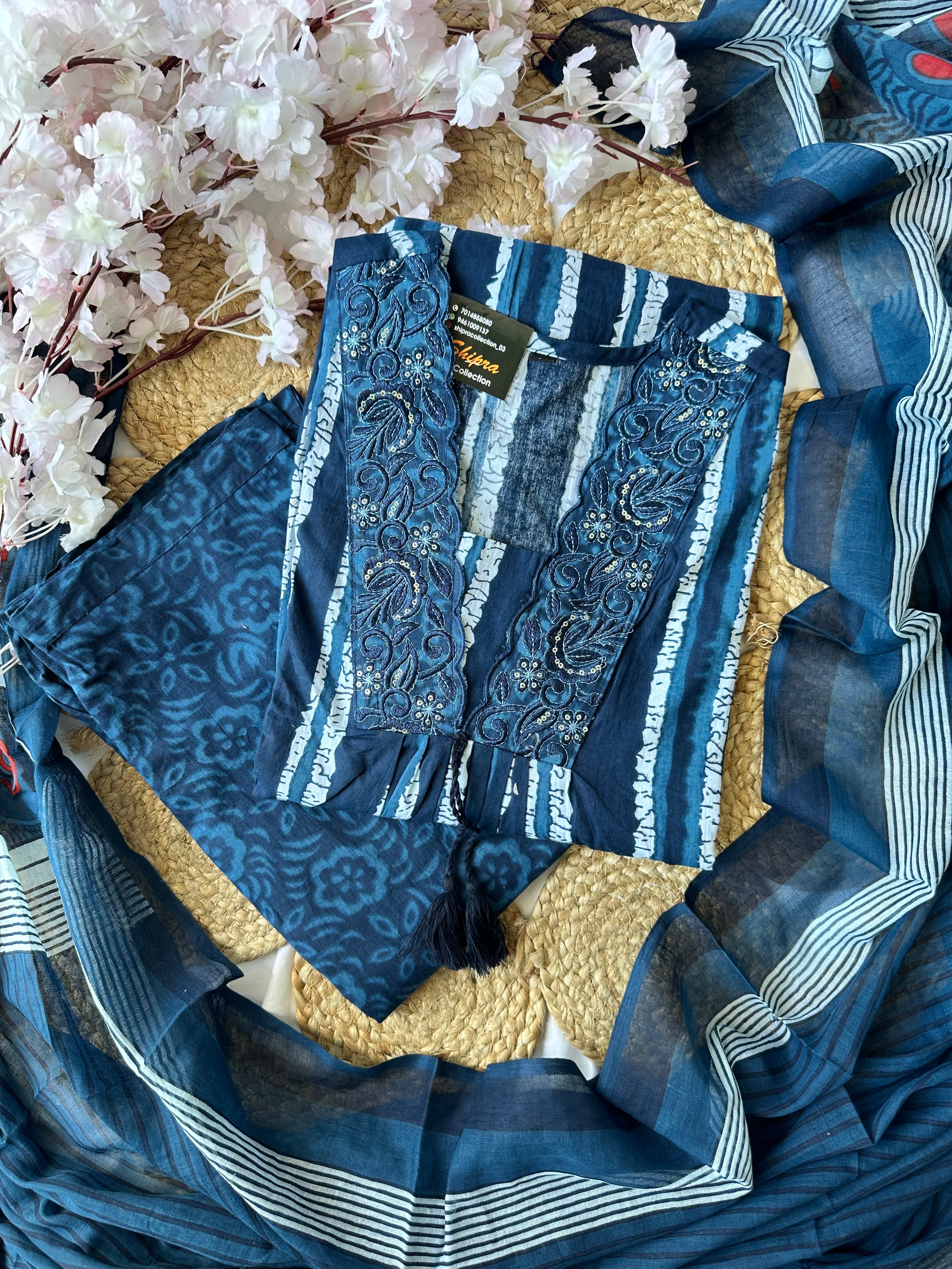 Budget Friendly FLARE Kurti Pant Dupatta Set