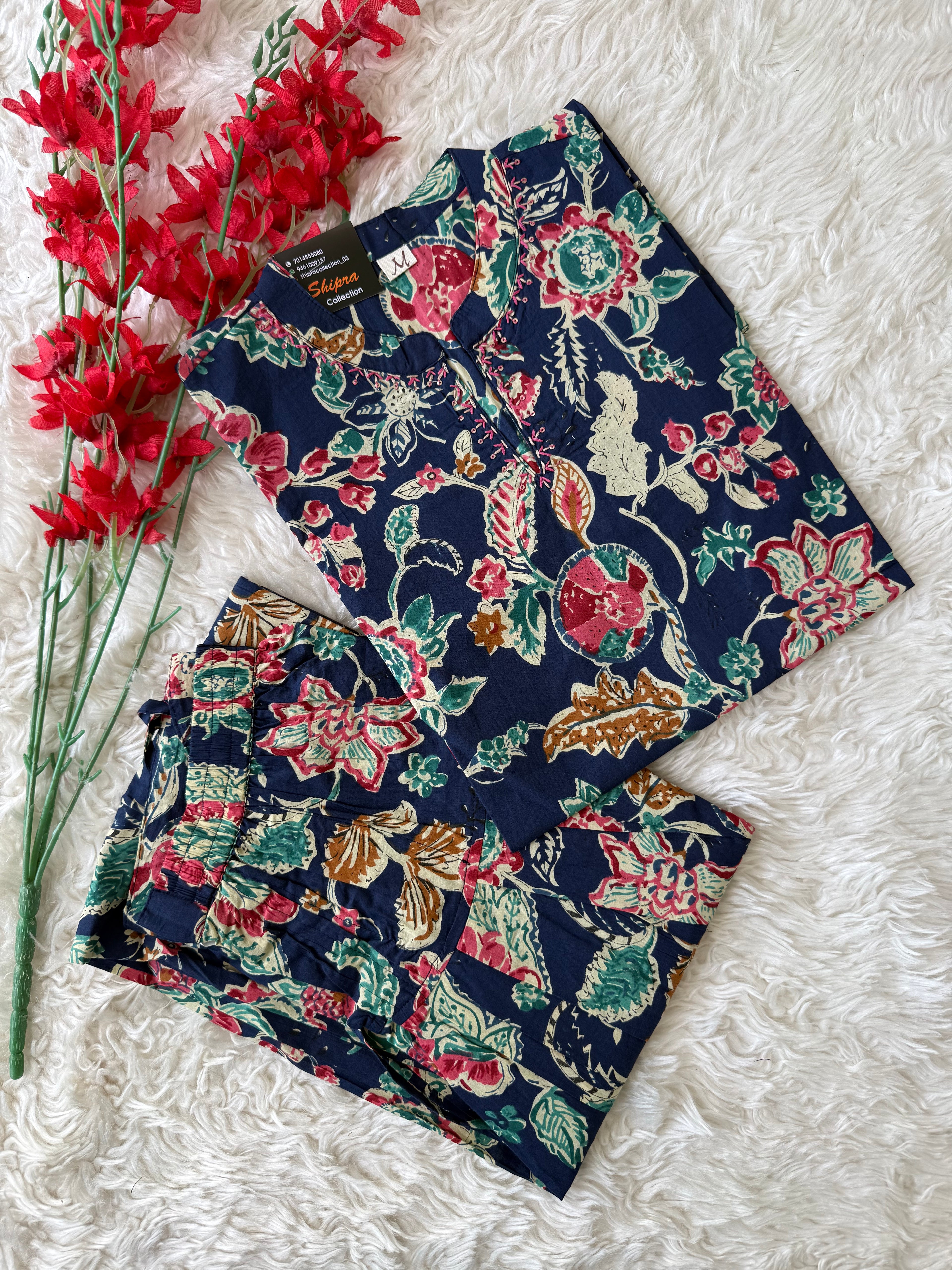 Premium Cotton Kurti Farshi Salwar Set