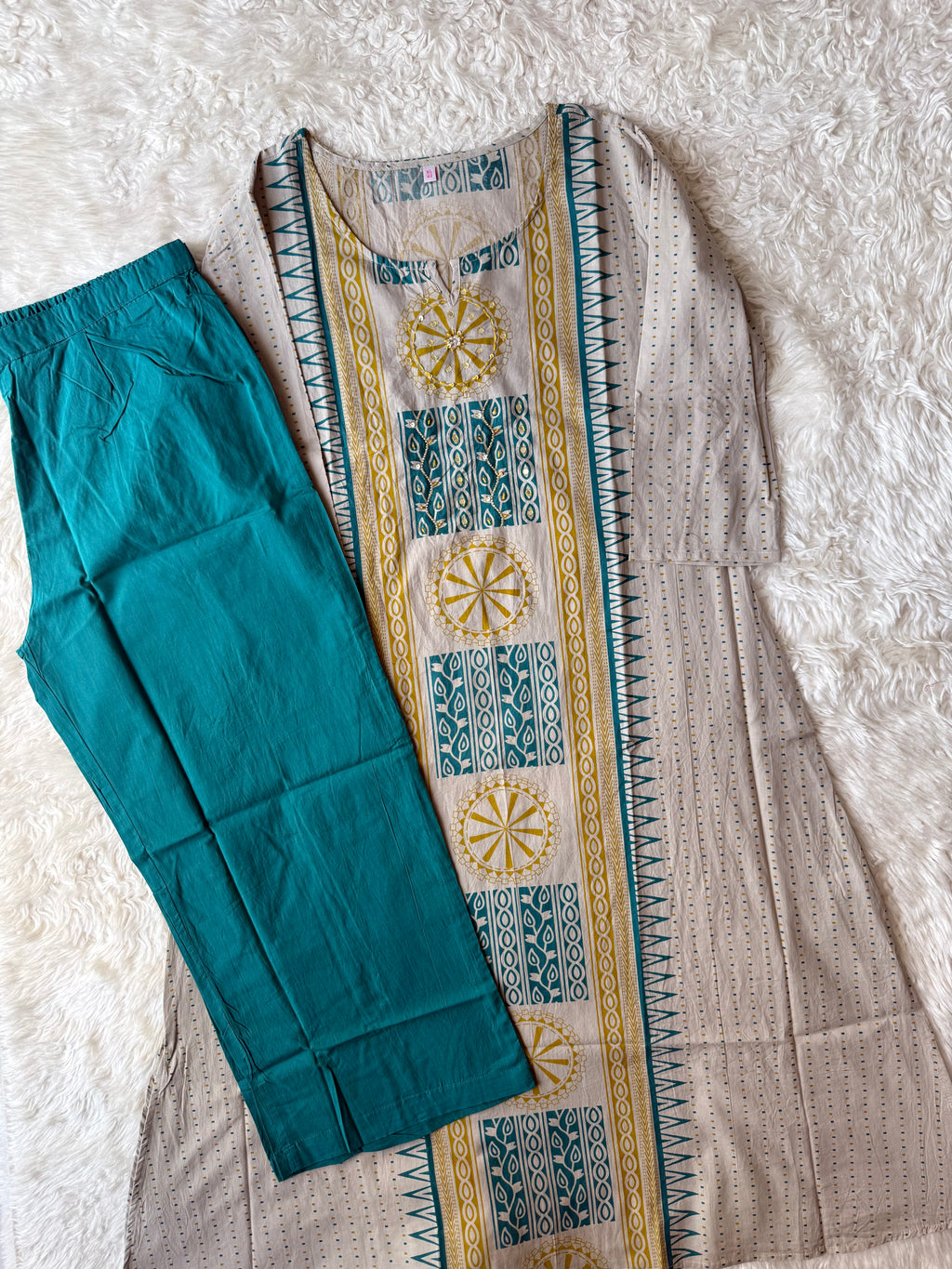 Pure Cotton Kurti Pant Set