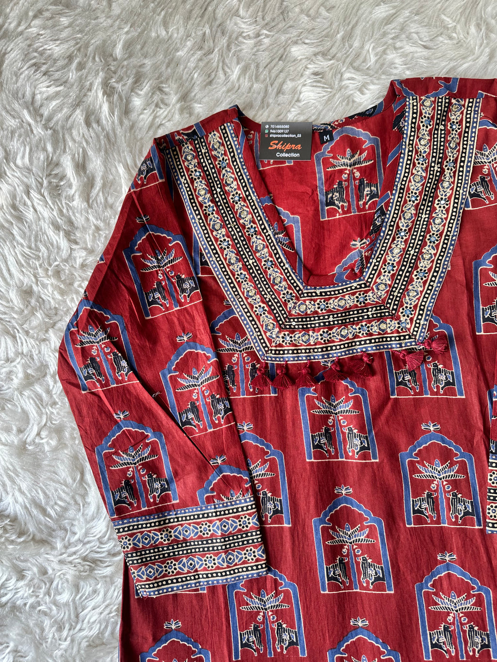 Cotton Kurti Pant Dupatta Set