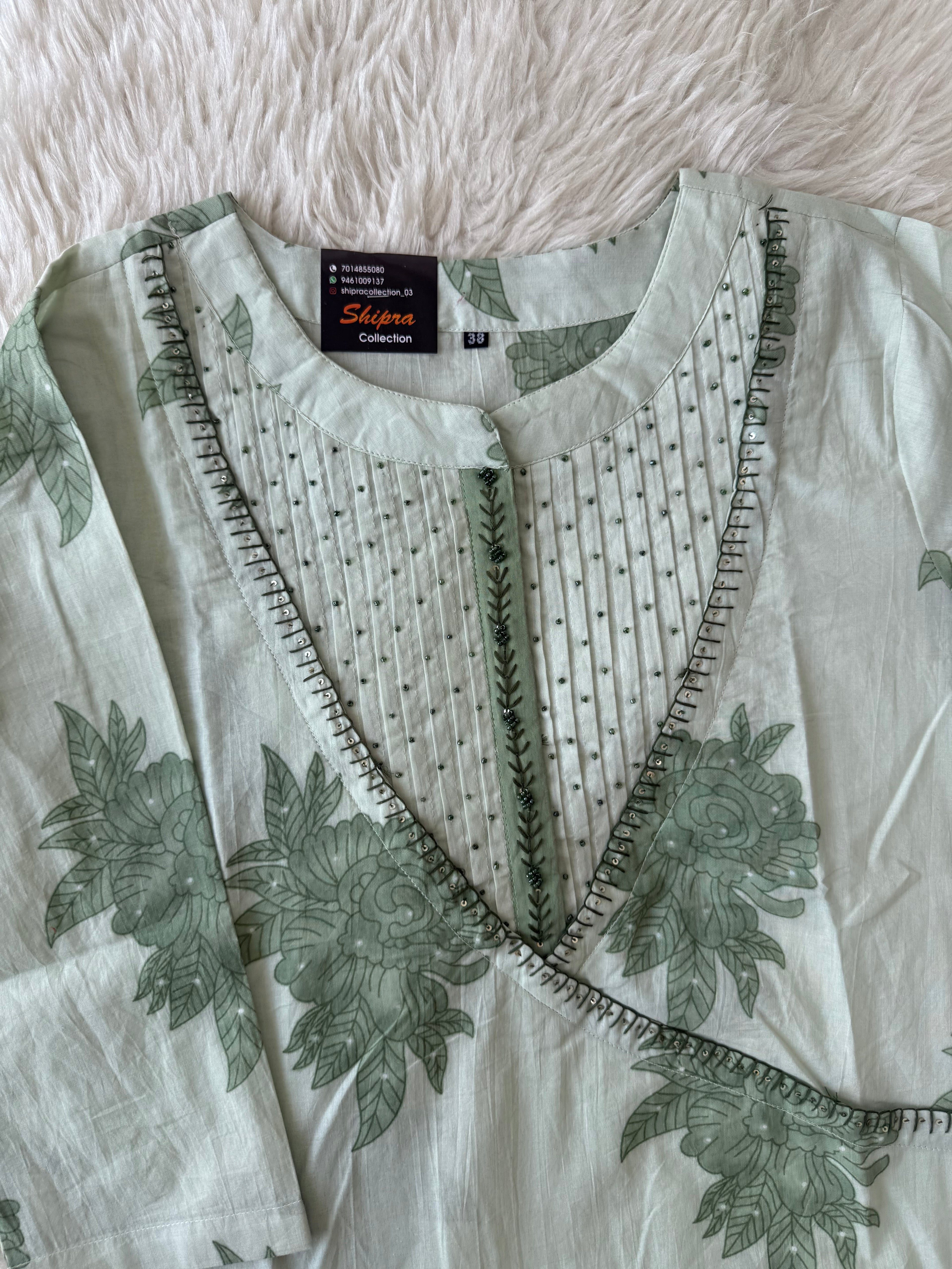 Premium Cotton Kurti Pant Dupatta Set