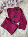 Breathable Cotton Aplique Work Co-ord Set