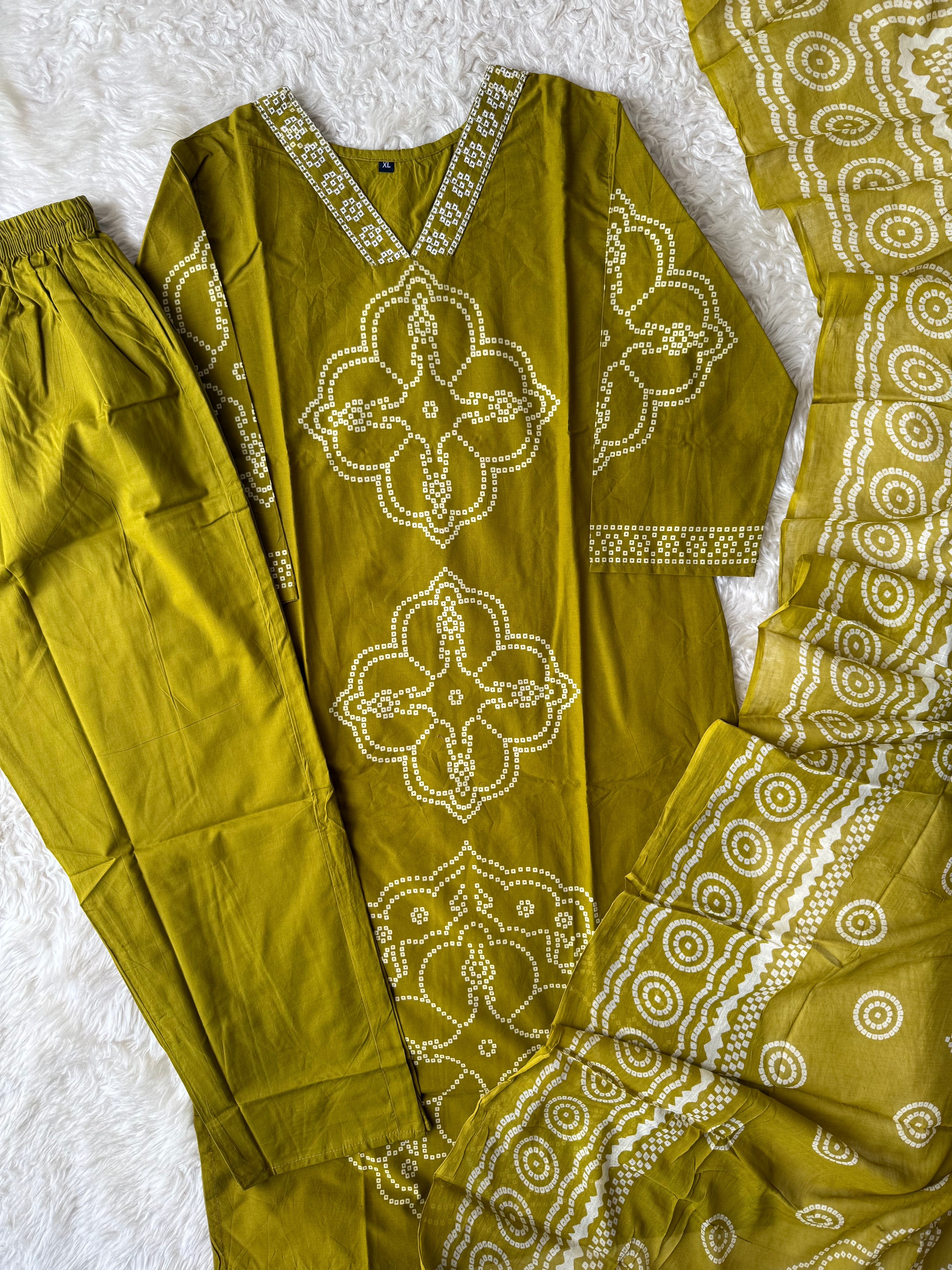 Budget Friendly Kurti Pant Dupatta Set