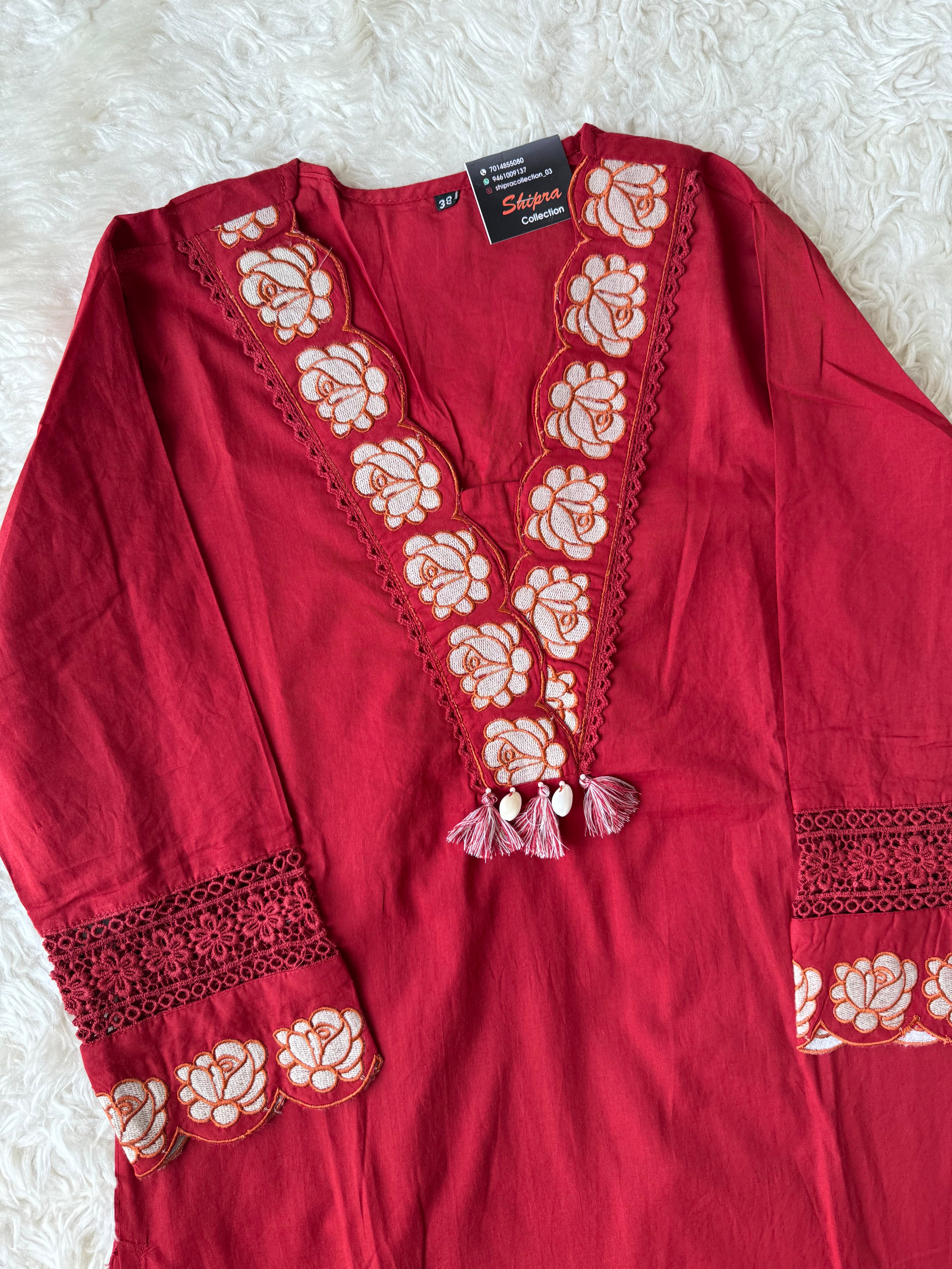 Premium Cotton Kurti Pant Dupatta Set