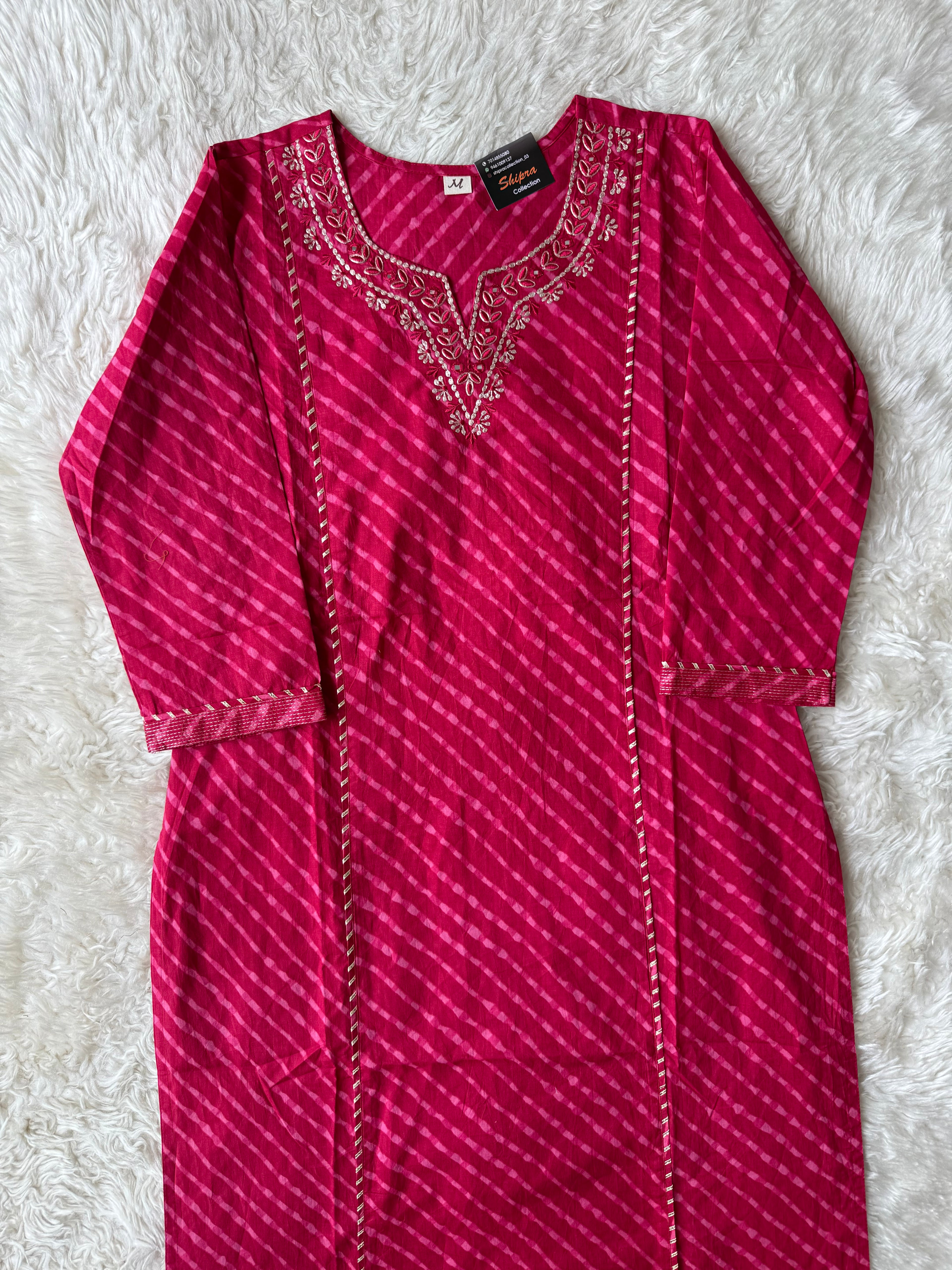 Premium Cotton Lehariya Set