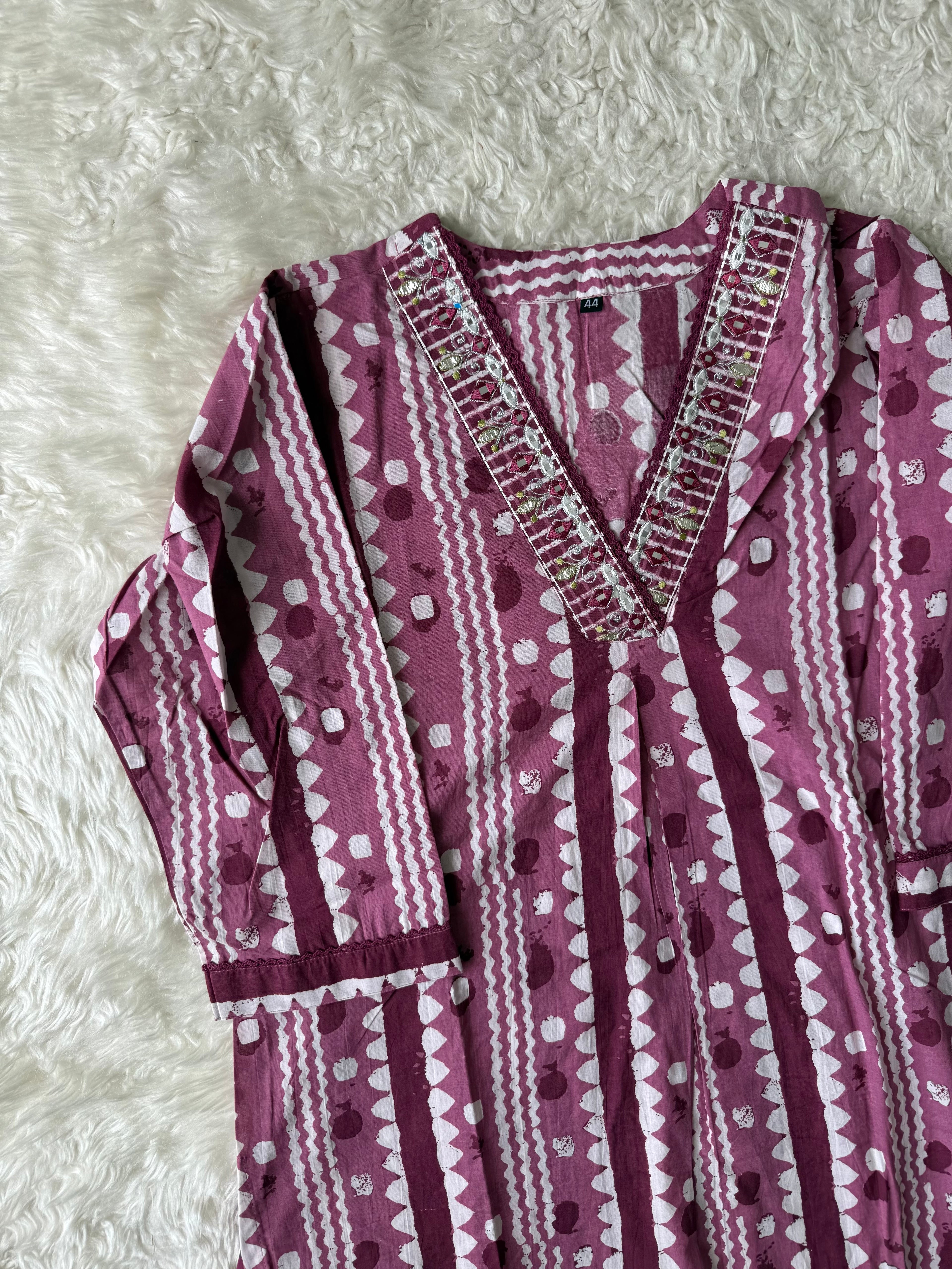 Premium Cotton Kurti Pant Set