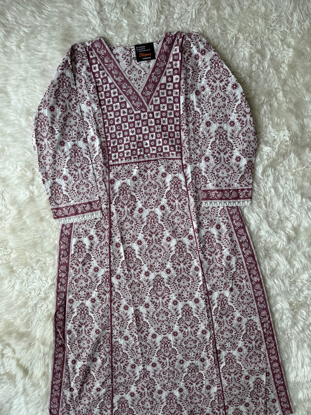 Premium Cotton Aline Kurti Pant Dupatta Set