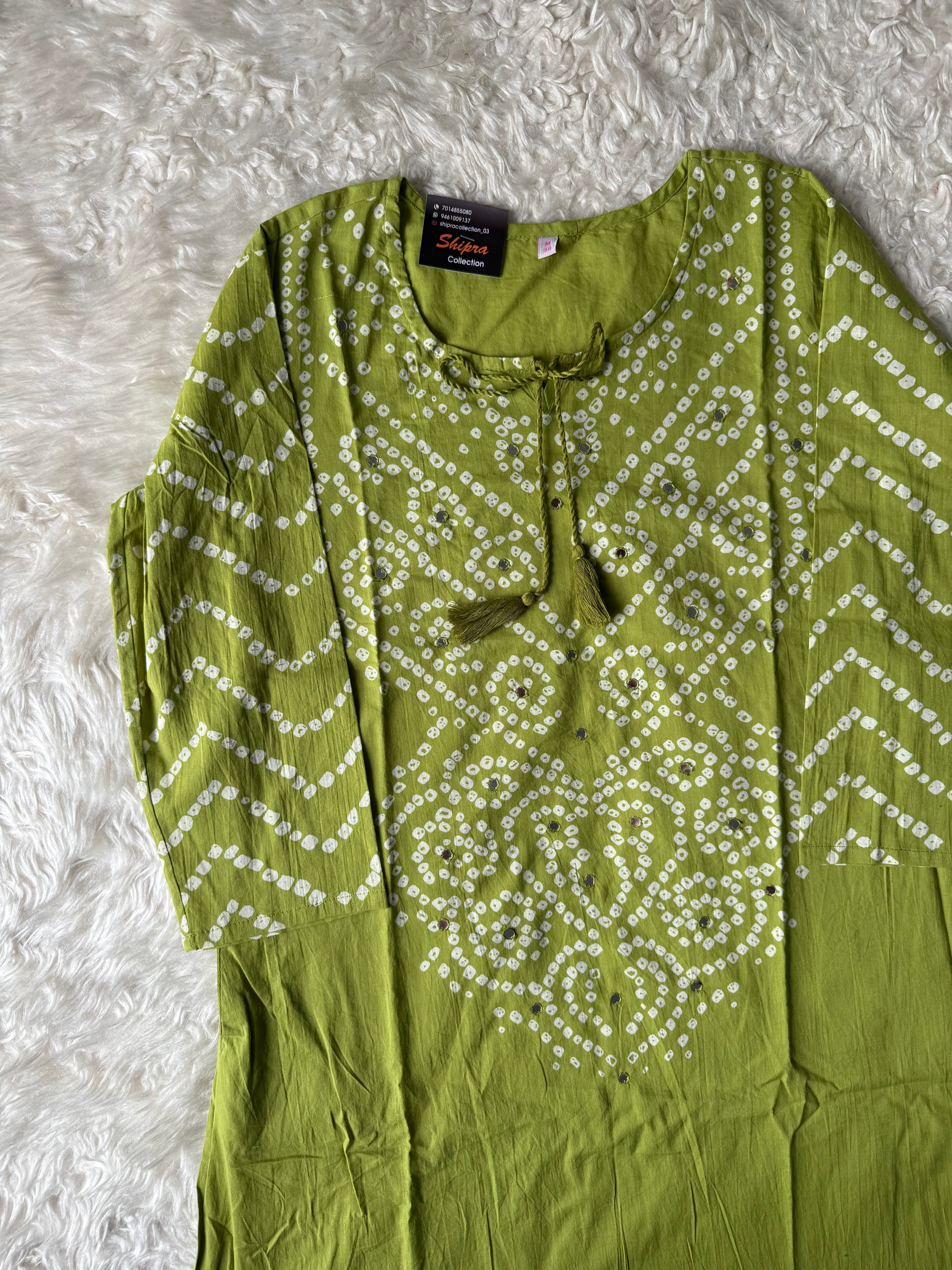 Premium Cotton Bandhani Set