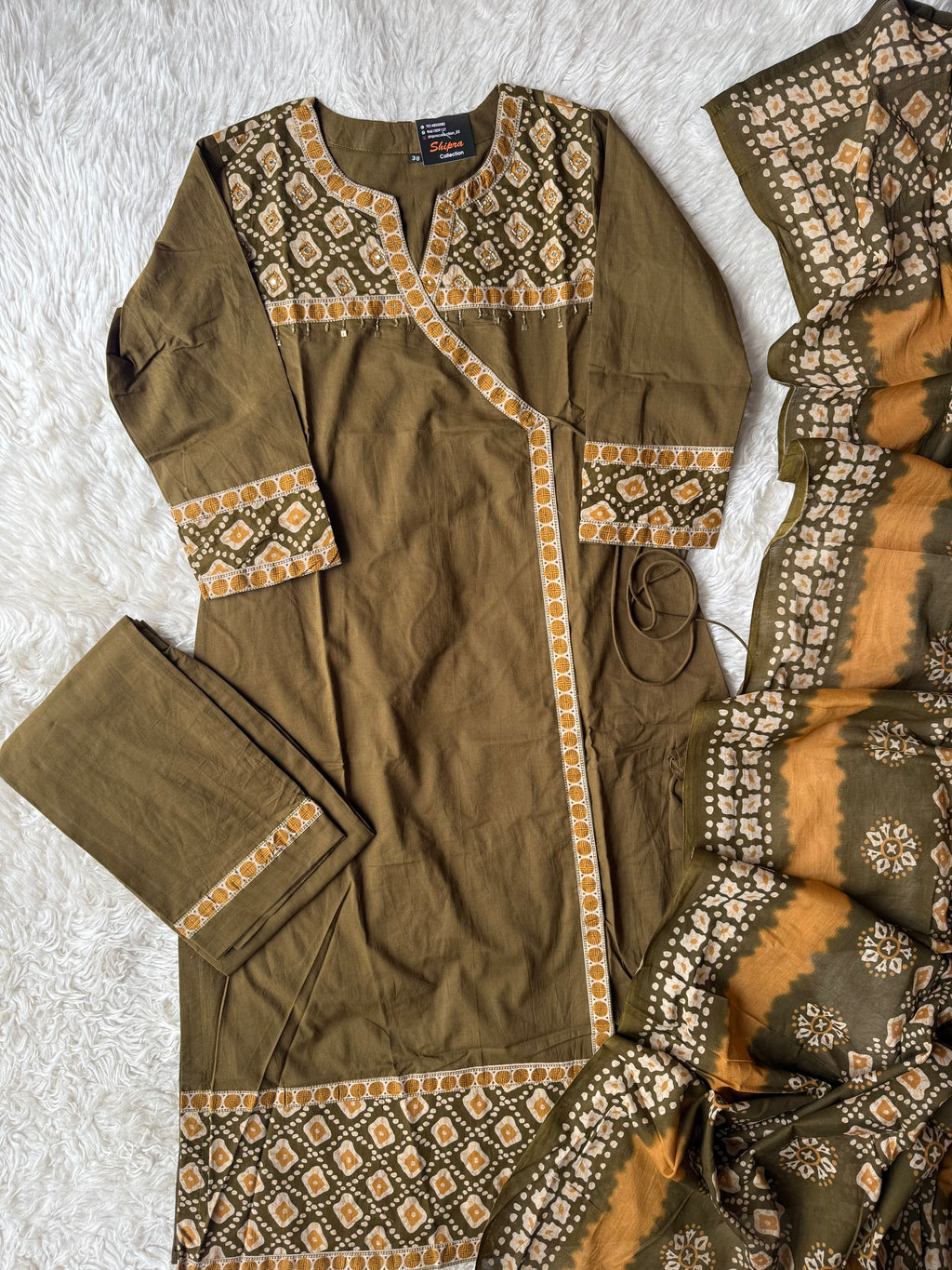 Premium Cotton Kurti Pant Dupatta Set