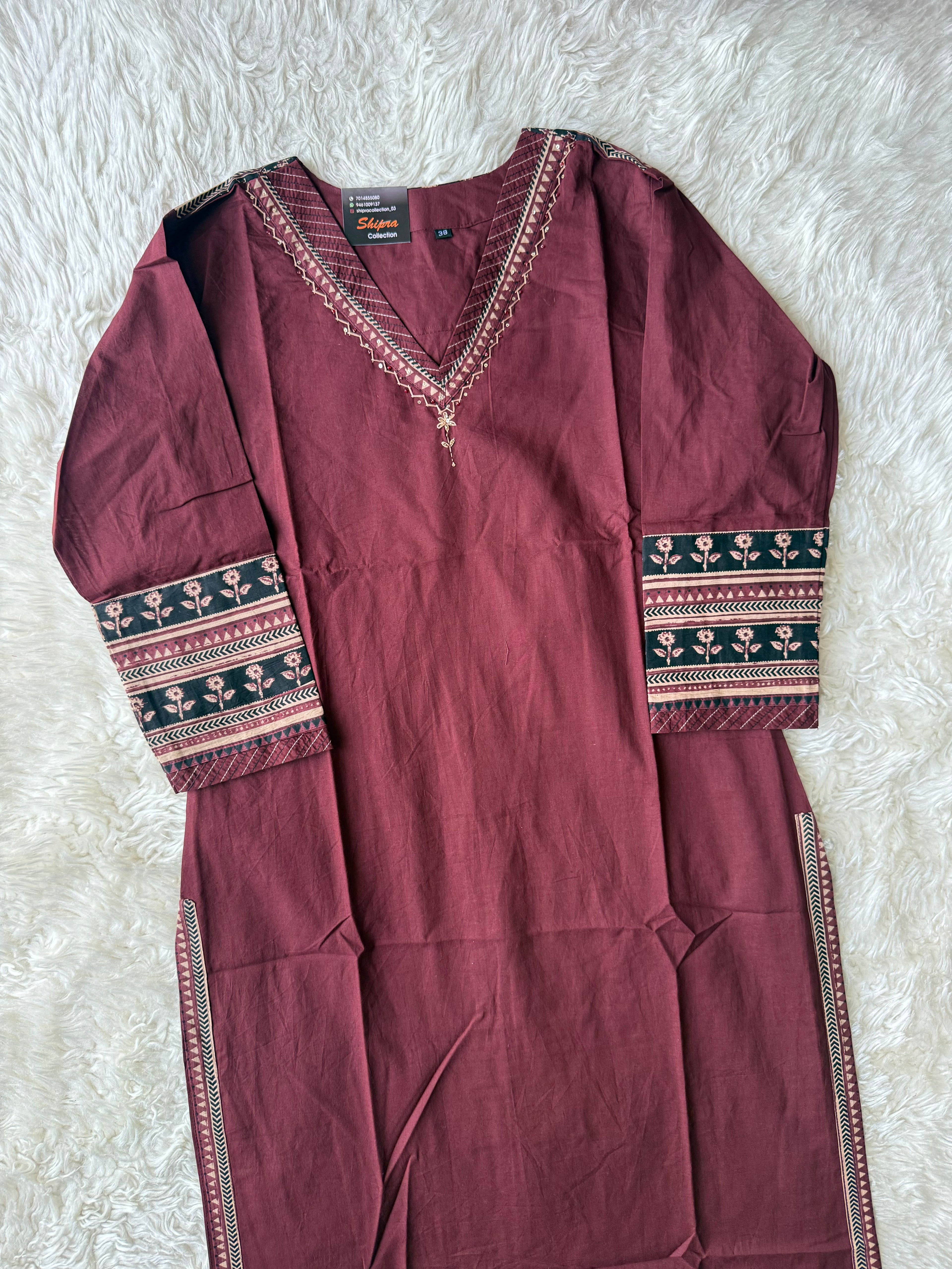 Premium Cotton Kurti Pant Dupatta Set