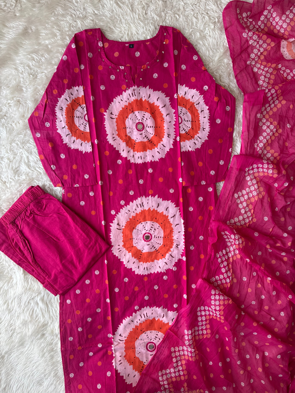 Budget Friendly Kurti Pant Dupatta Set