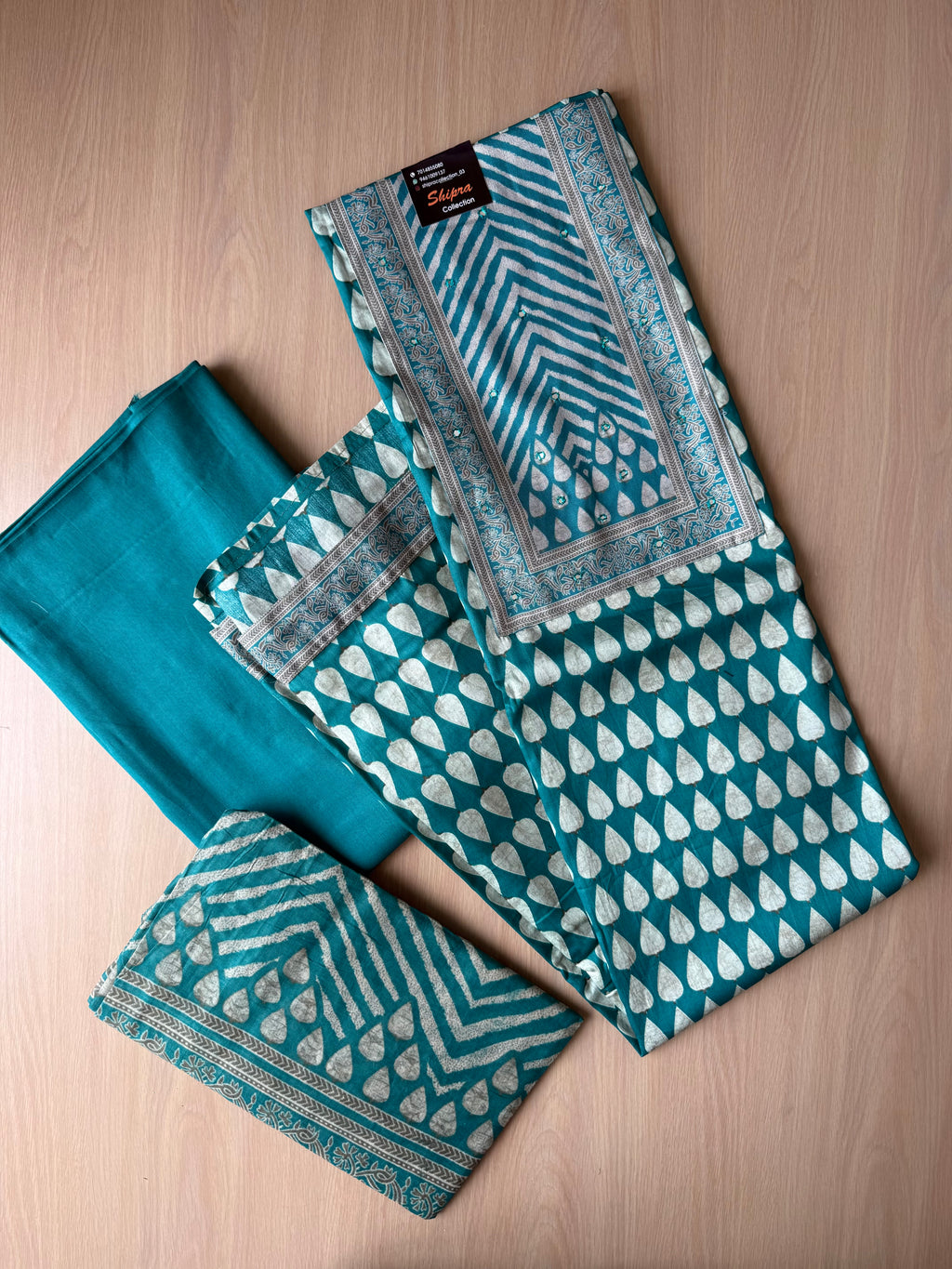Premium Cotton Unstitched Set