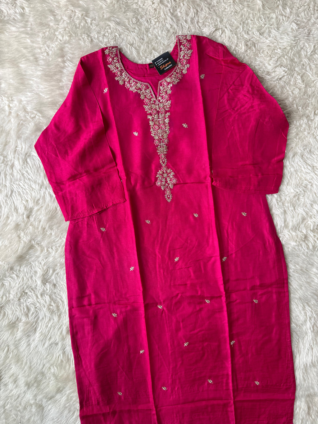 “Plus Size” Russian Silk Kurti Plazo Dupatta Set