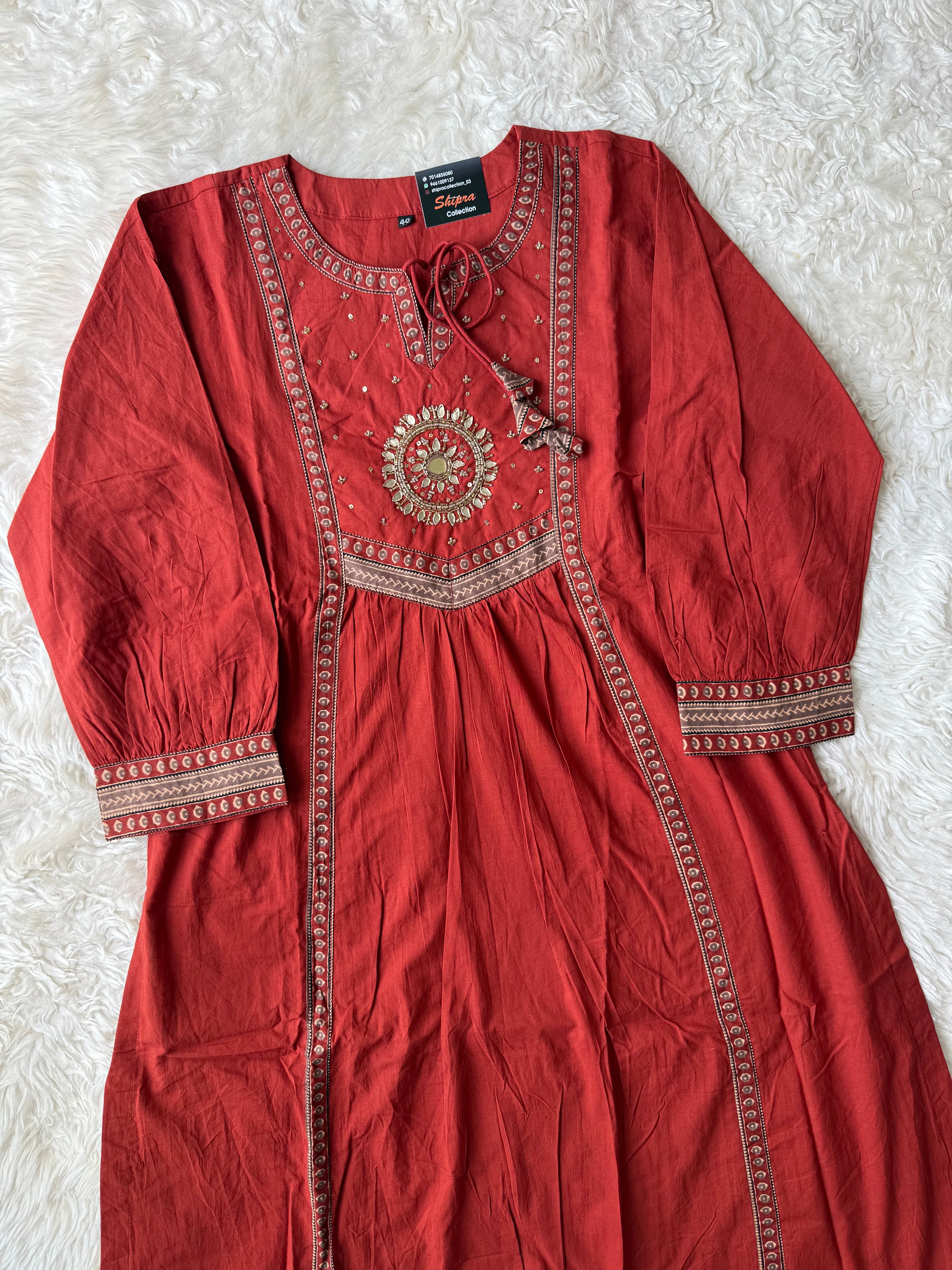 Premium Cotton Kurti Pant Dupatta Set