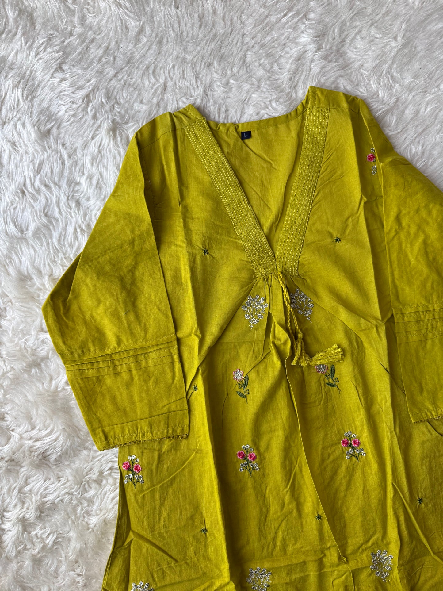 Cotton FLARE Kurti Pant Set