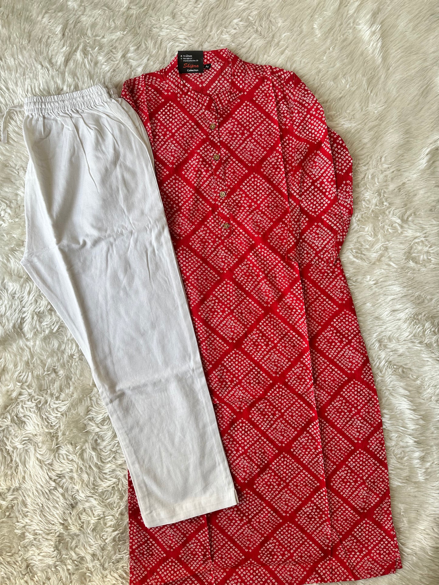 Pure Cotton Kurti Pant Set