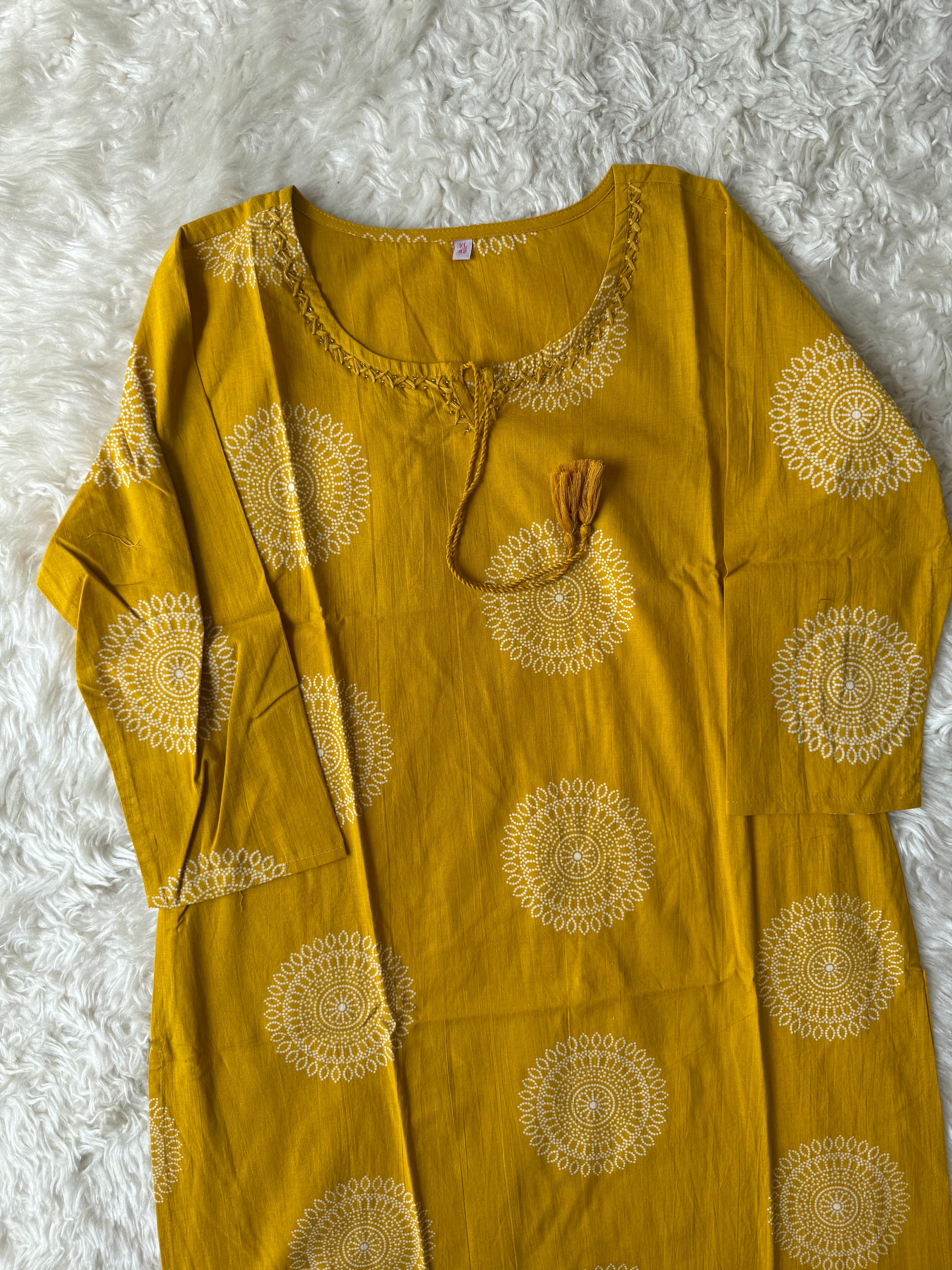 Premium Cotton Kurti Pant Dupatta Set