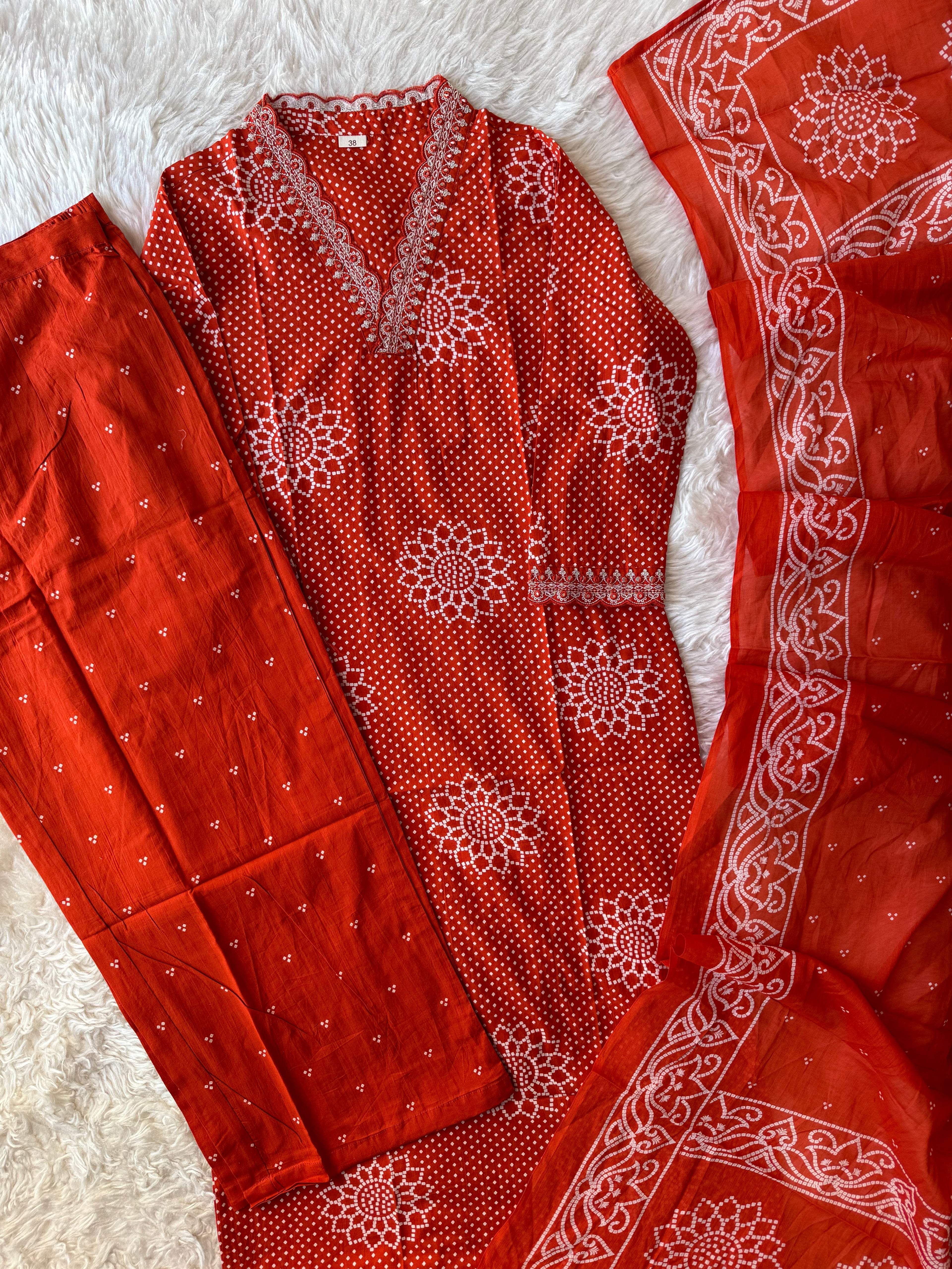 Premium Cotton Kurti Plazo Pant Set