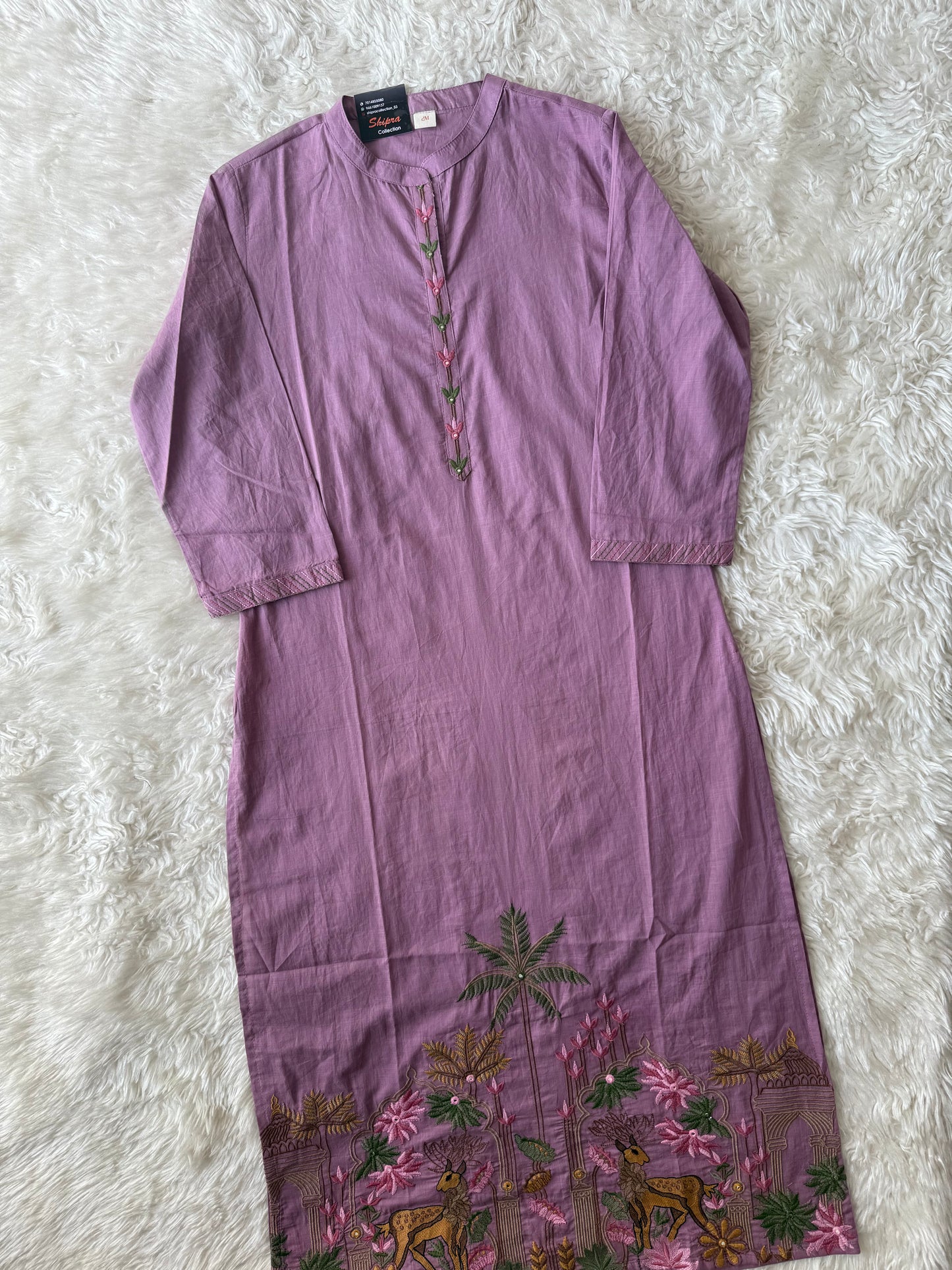 Pure Slub Cotton Kurti Pant Set