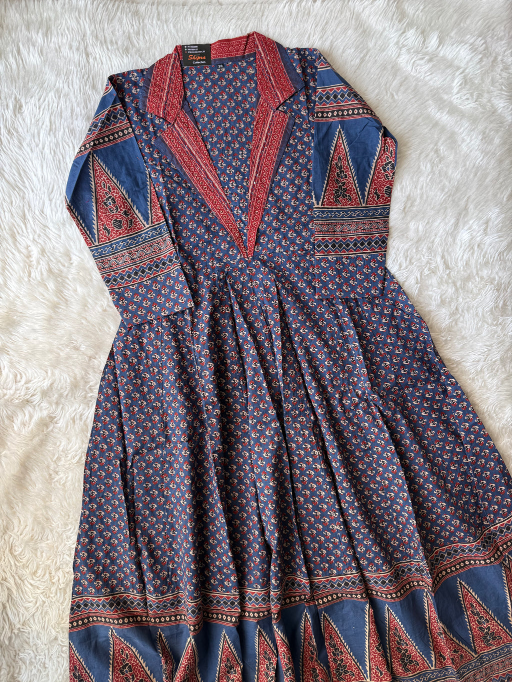 Premium Cotton Flare Kurti Pant Dupatta Set