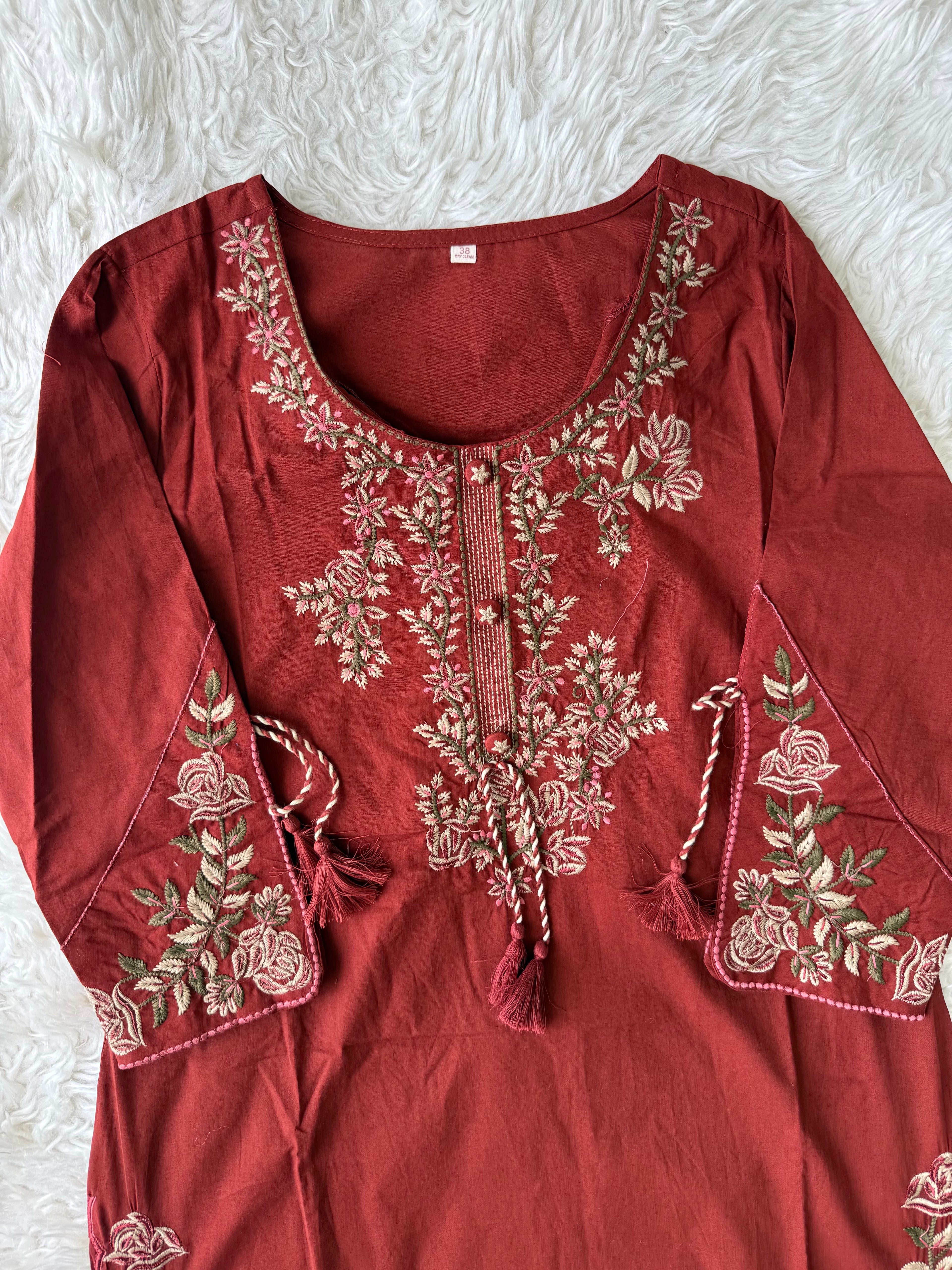 Premium Cotton Kurti Pant Dupatta Set